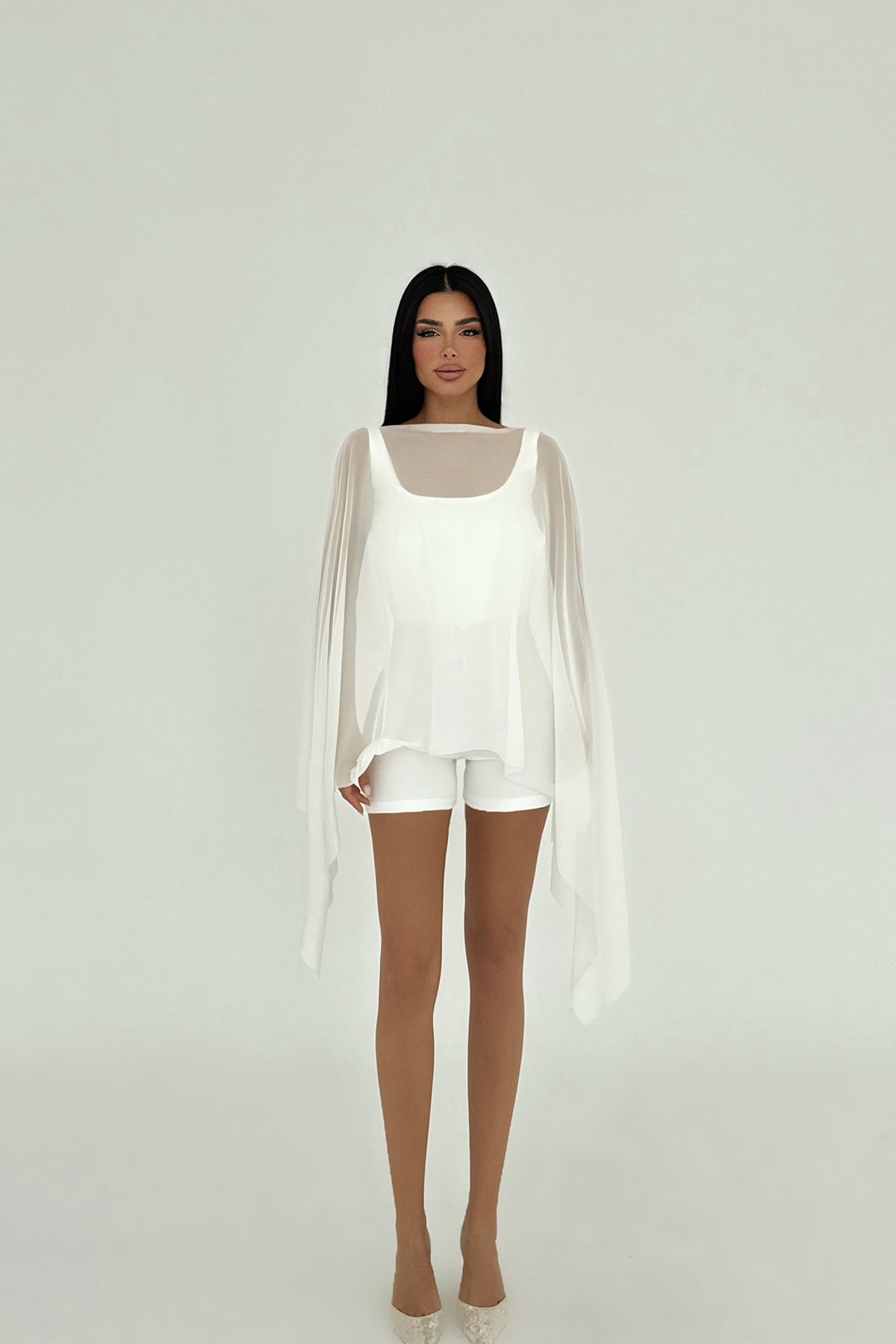 Beyaz Carrie Mini Tulum ATE-2680