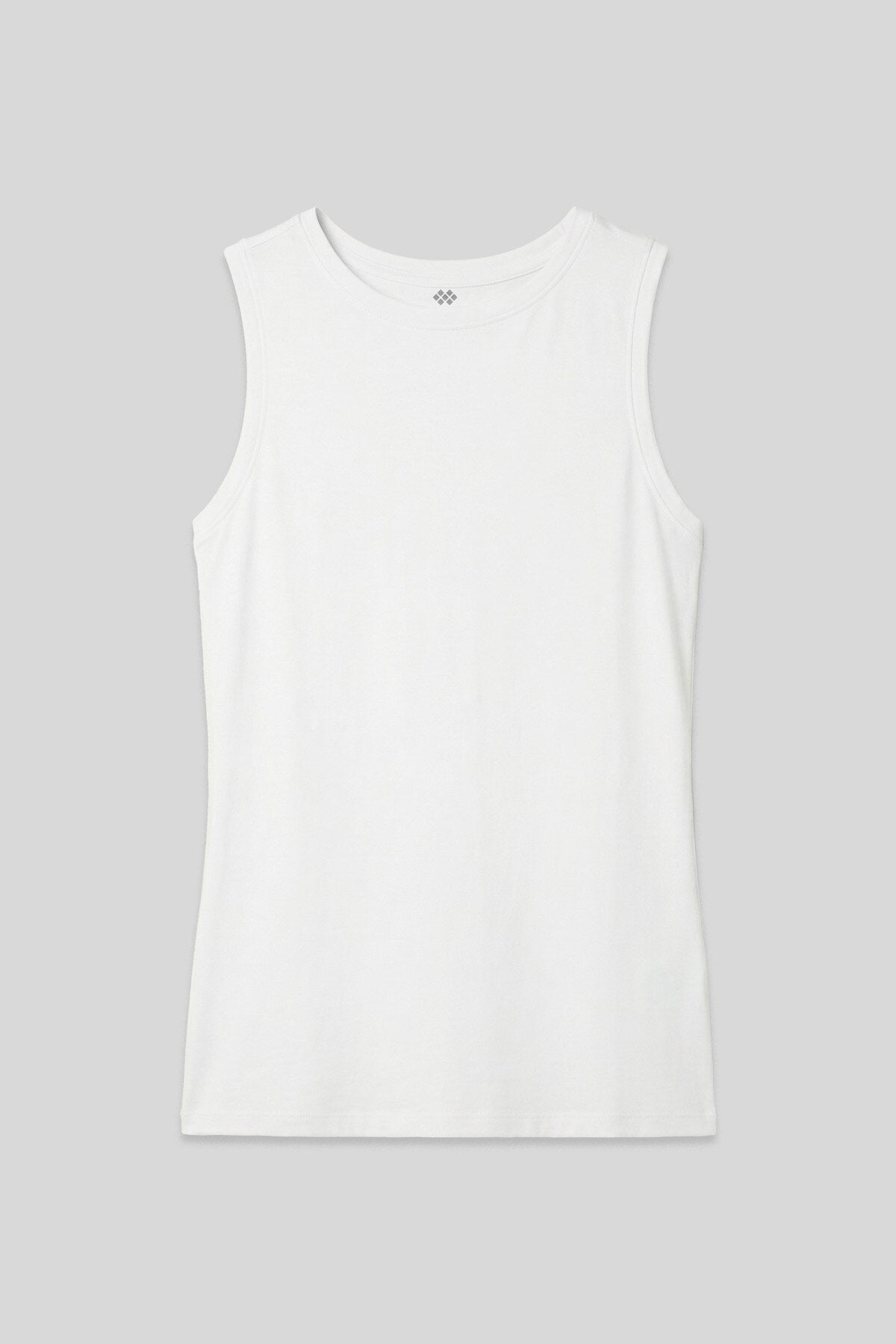 Beyaz Slim Fit Basic O Yaka Sıfır Kol Kadın Atlet - 97313