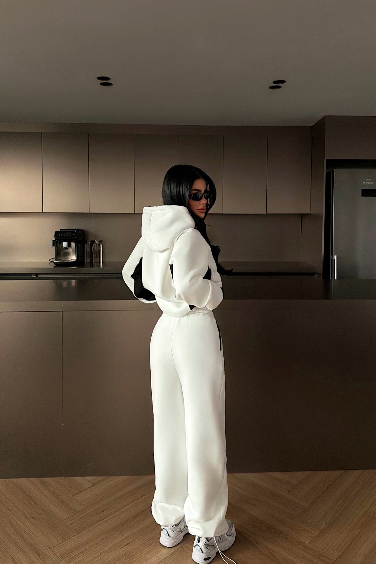 Beyaz Holly Eşofman Takımı ATE-4115