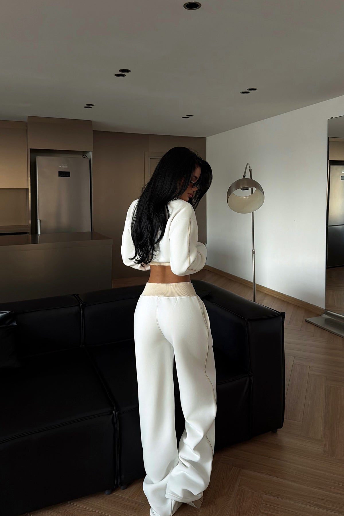 Beyaz Quill Eşofman Takımı ATE-4083