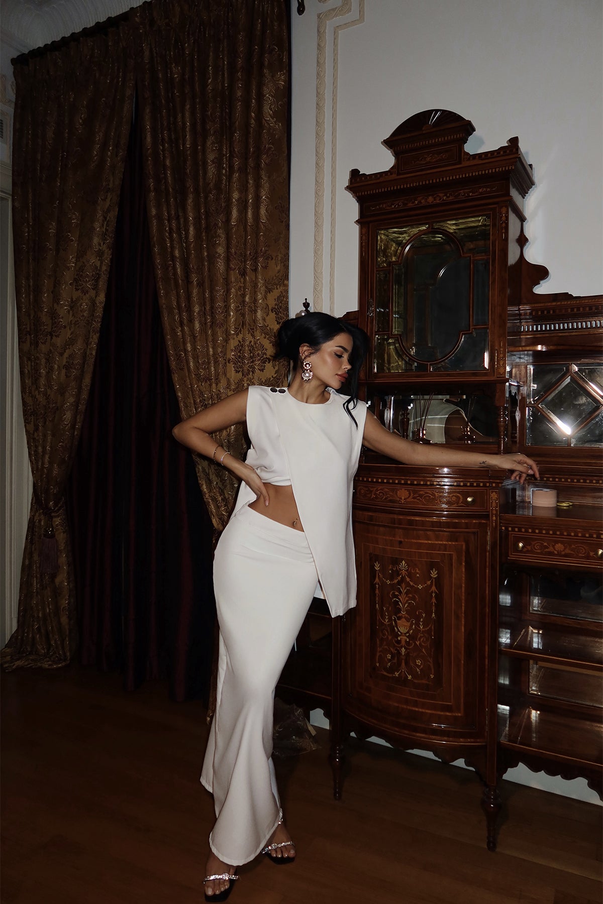 Beyaz Salvatore Takım  ATE-2147