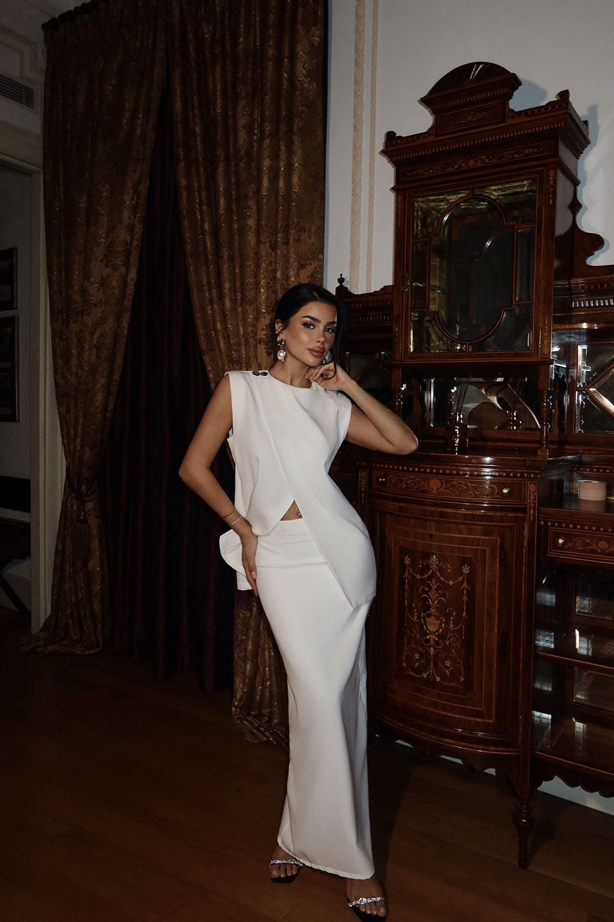 Beyaz Salvatore Takım  ATE-2147