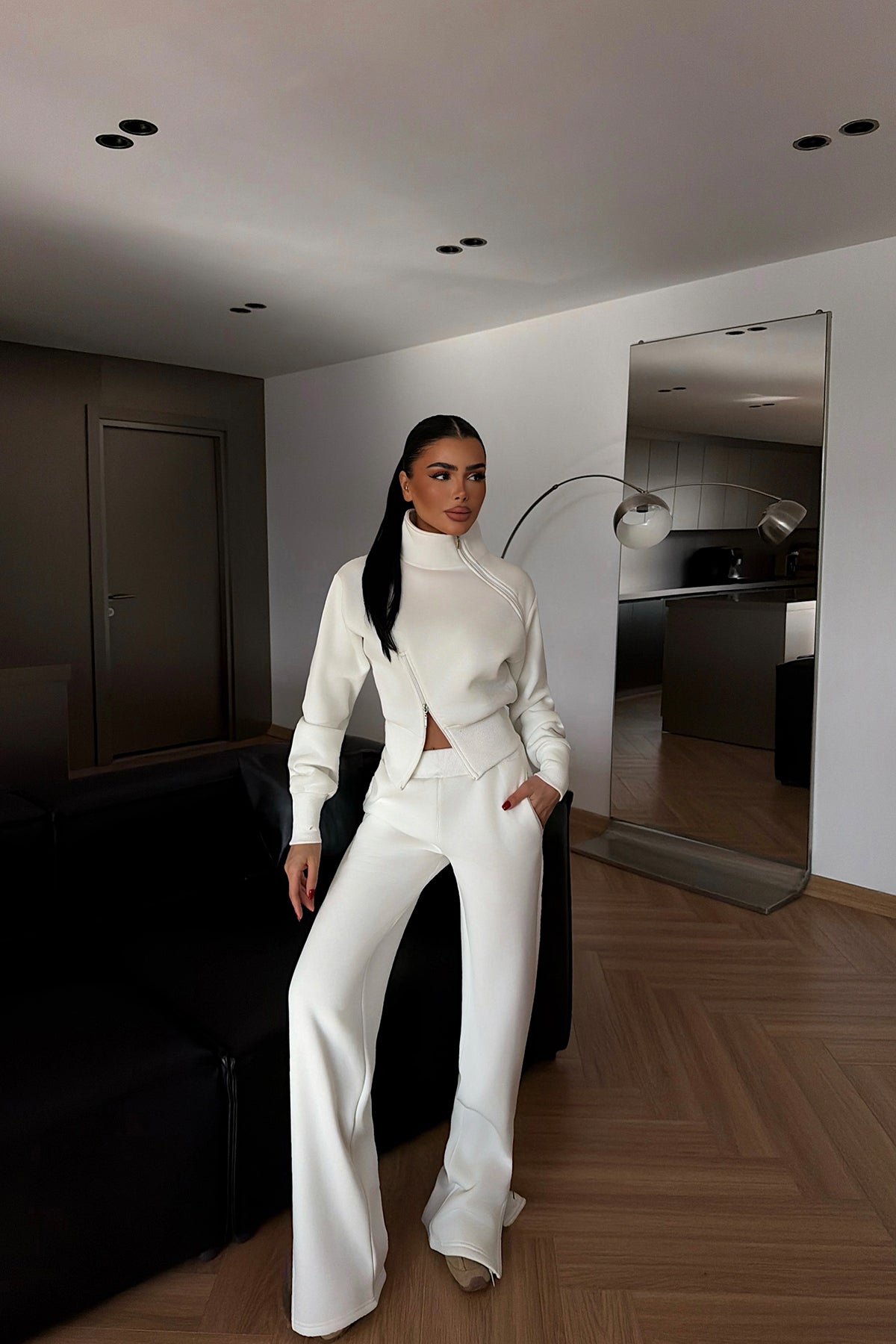 Beyaz Belleza Eşofman Takımı  ATE-4298