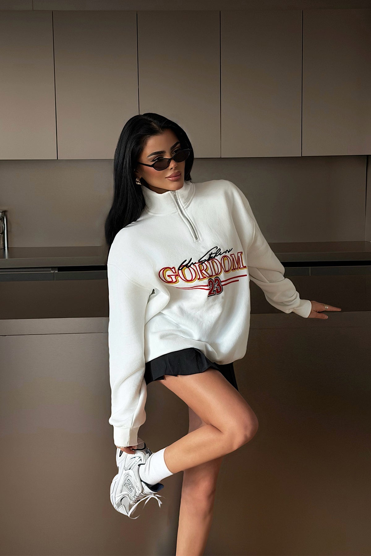 Beyaz Kitanya Sweatshirt ATE-4610