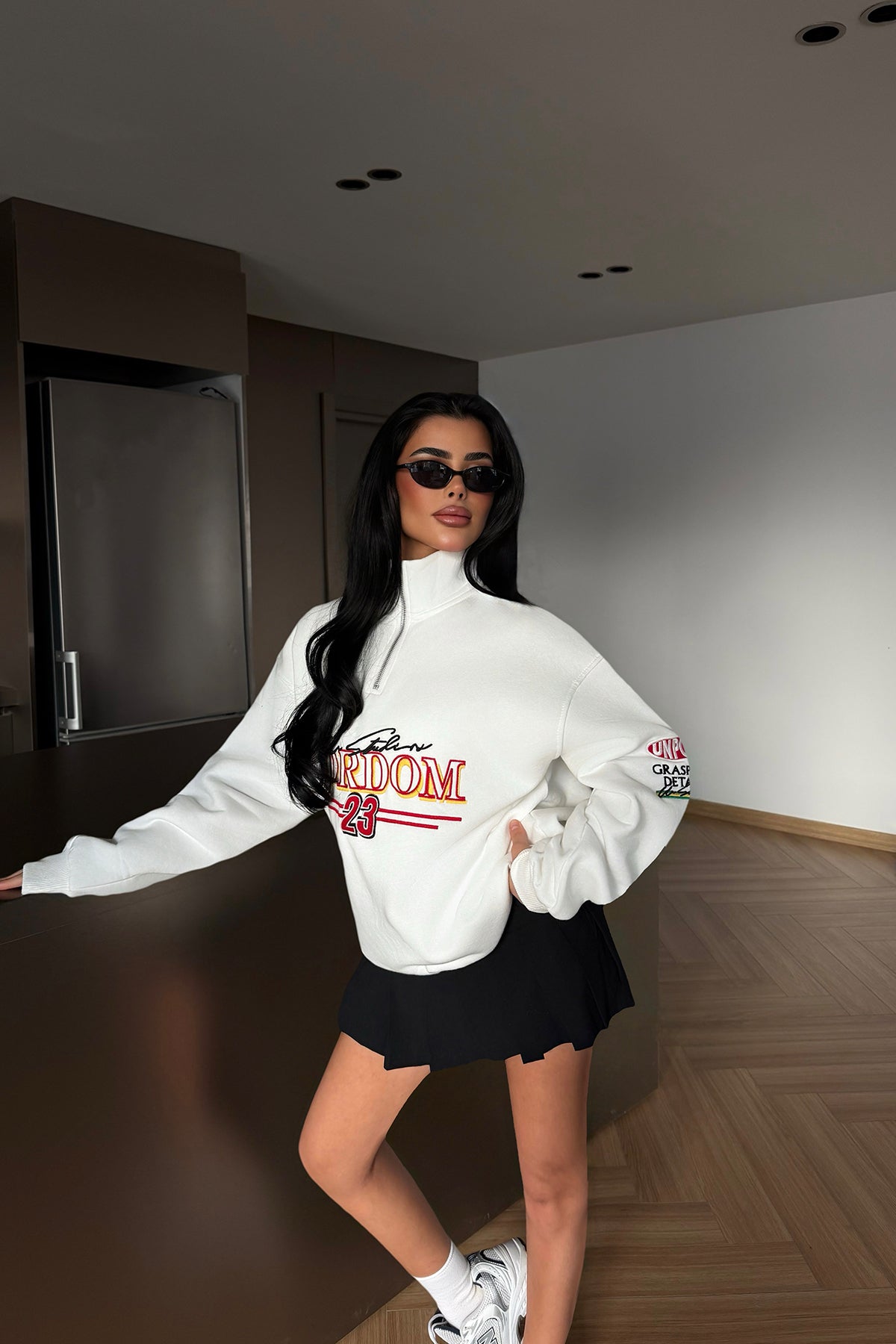 Beyaz Kitanya Sweatshirt ATE-4610