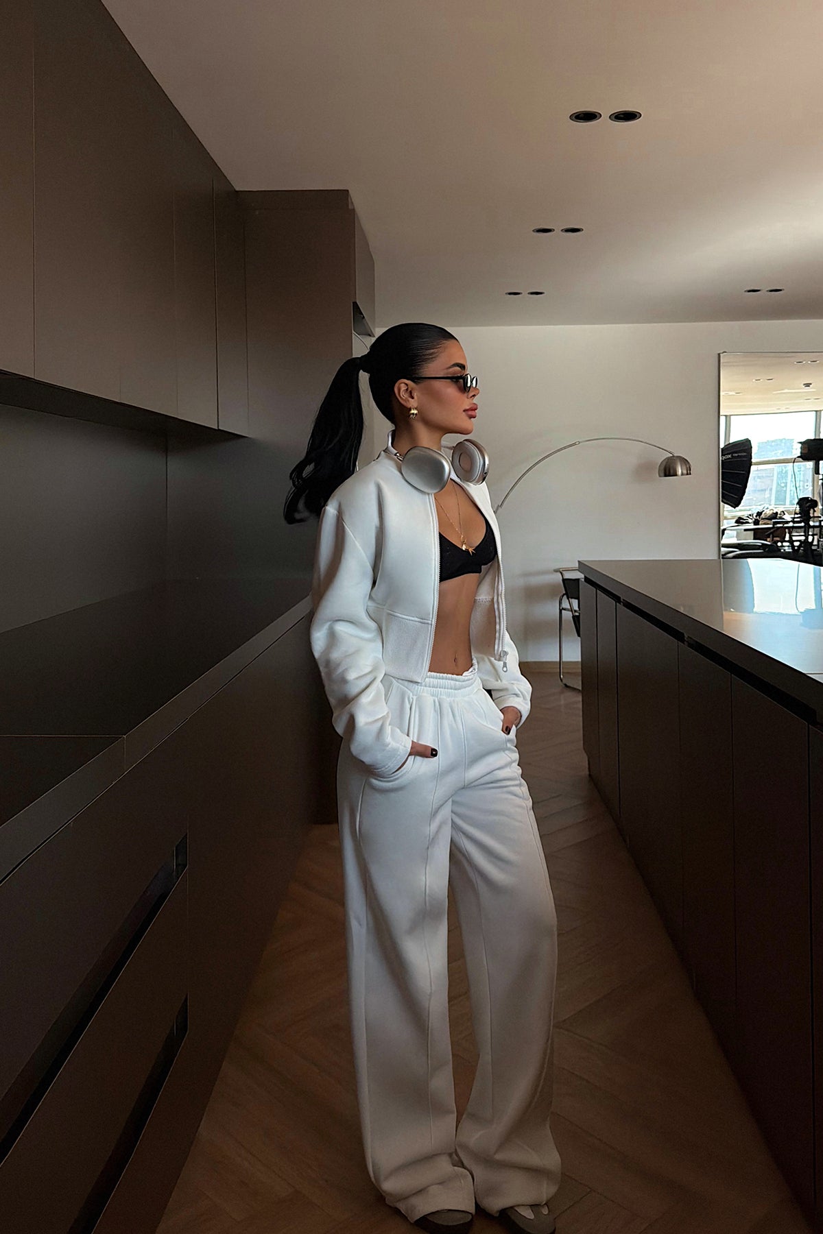 Beyaz Doutzen Eşofman Takımı ATE-3848