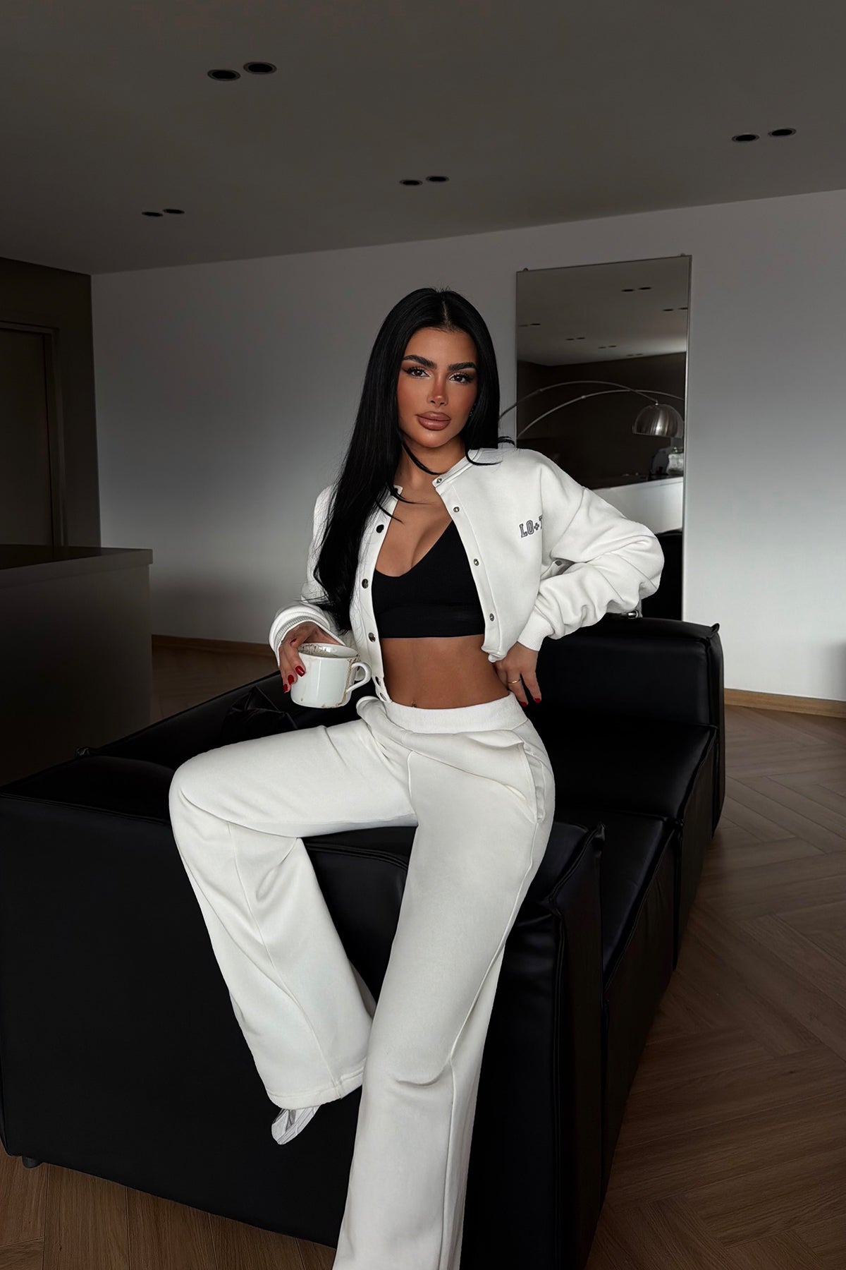 Beyaz Lotee Eşofman Takım ATE-4310