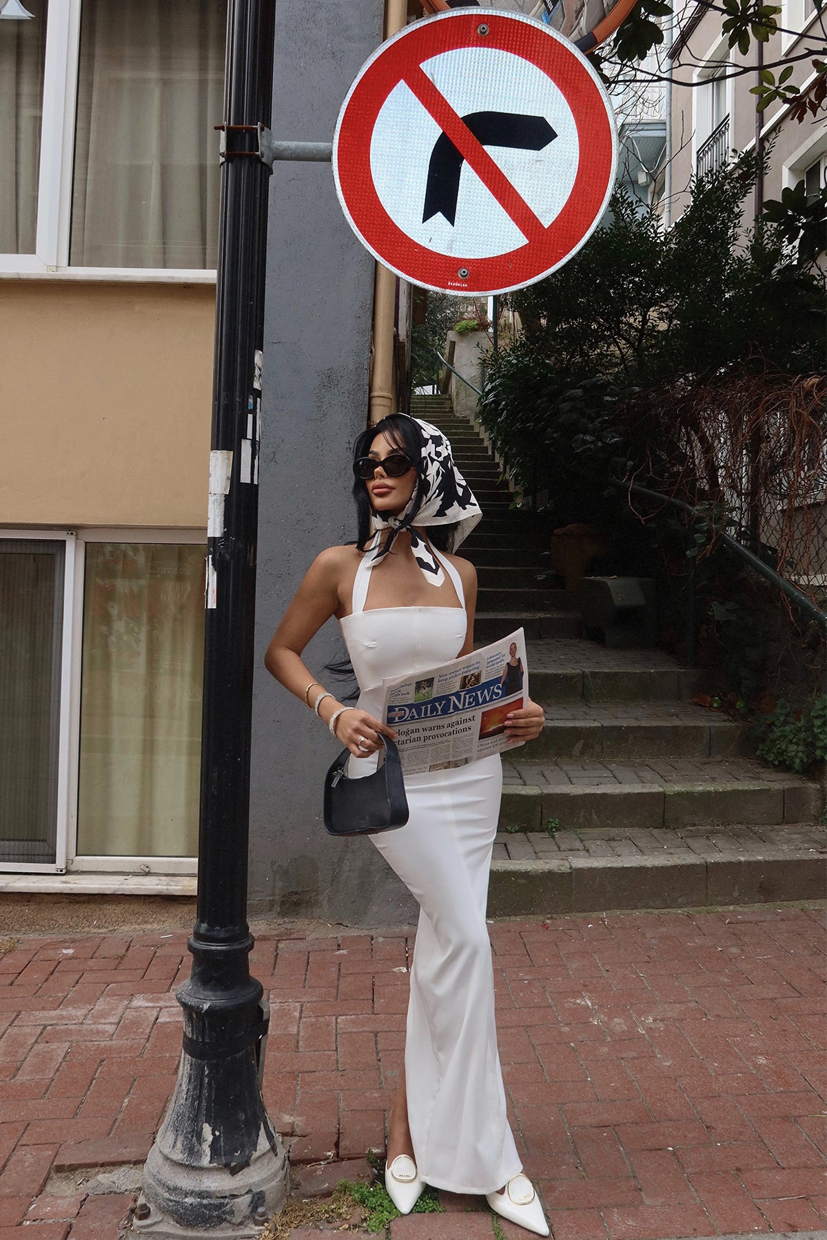 Beyaz  Elroya Elbise ATE-2507