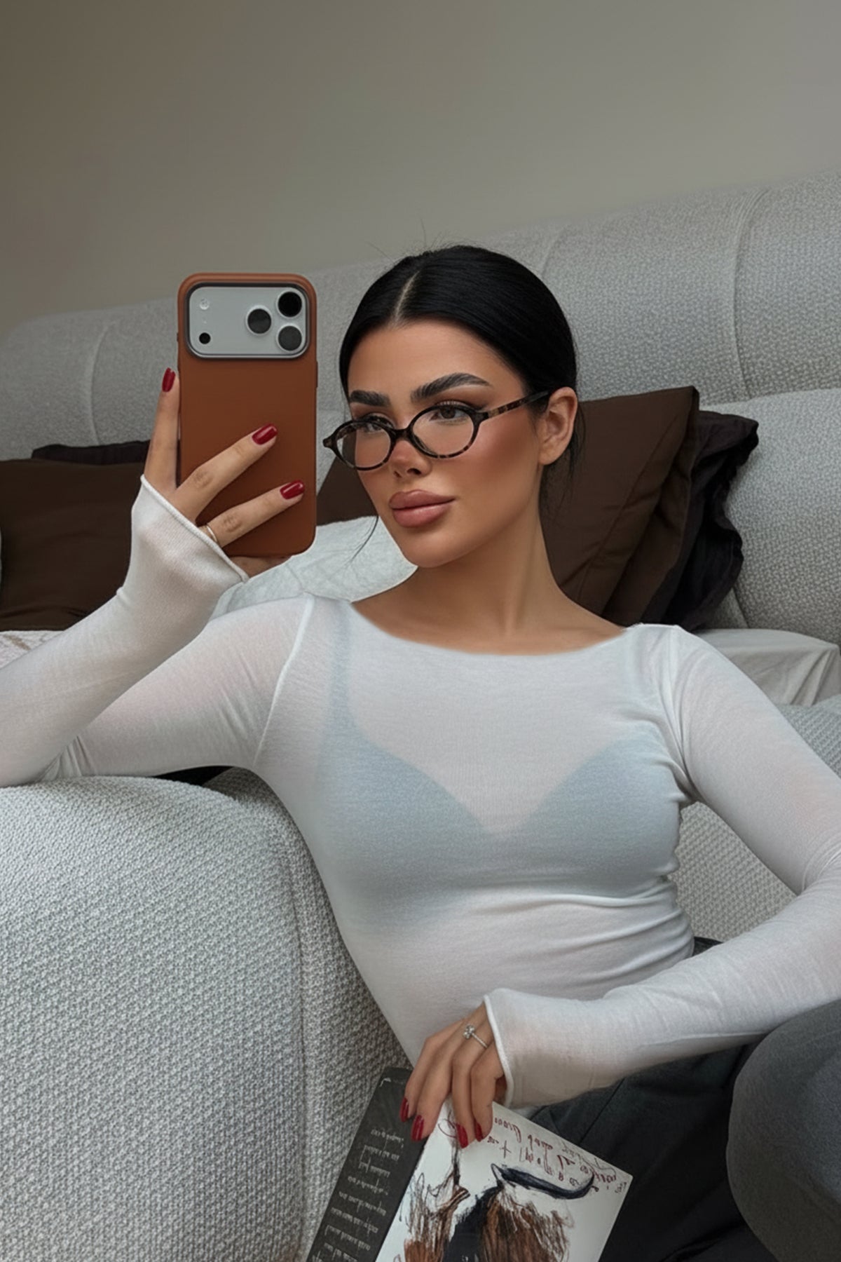 Beyaz Intims transparan body ATE-4548