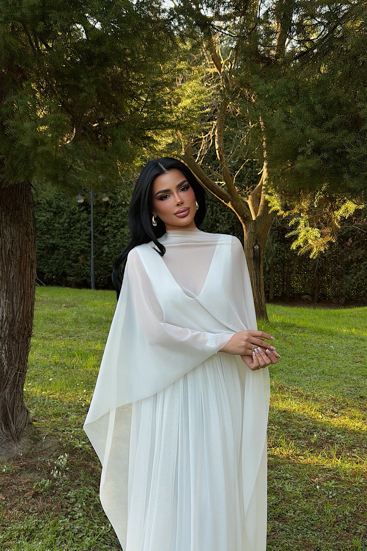 Beyaz Marika Elbise ATE-4788