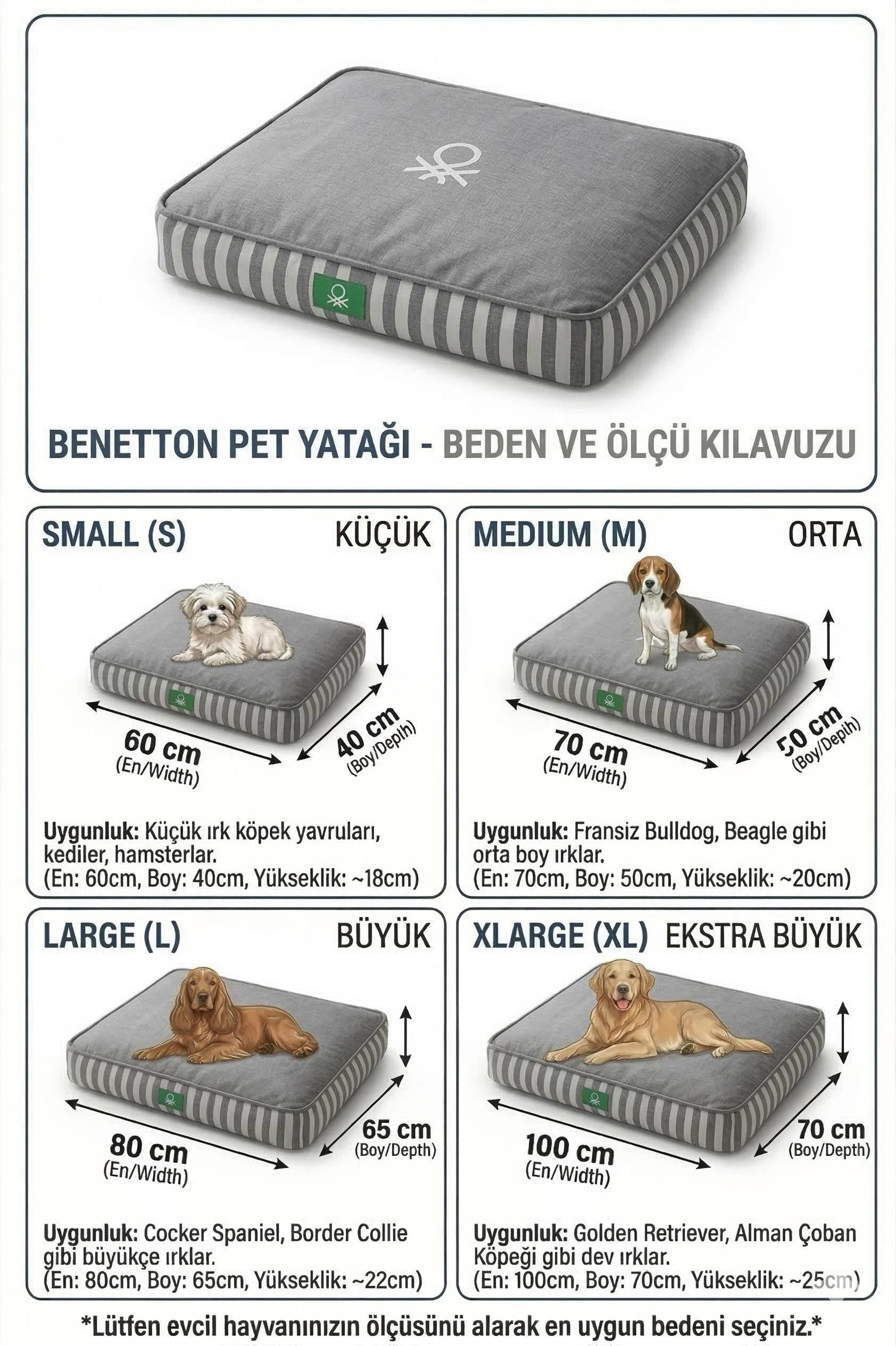 BNT-B2502-A Kedi & Köpek Yatağı  KIRMIZI ÇİZGİLİ 60 x 40 cm