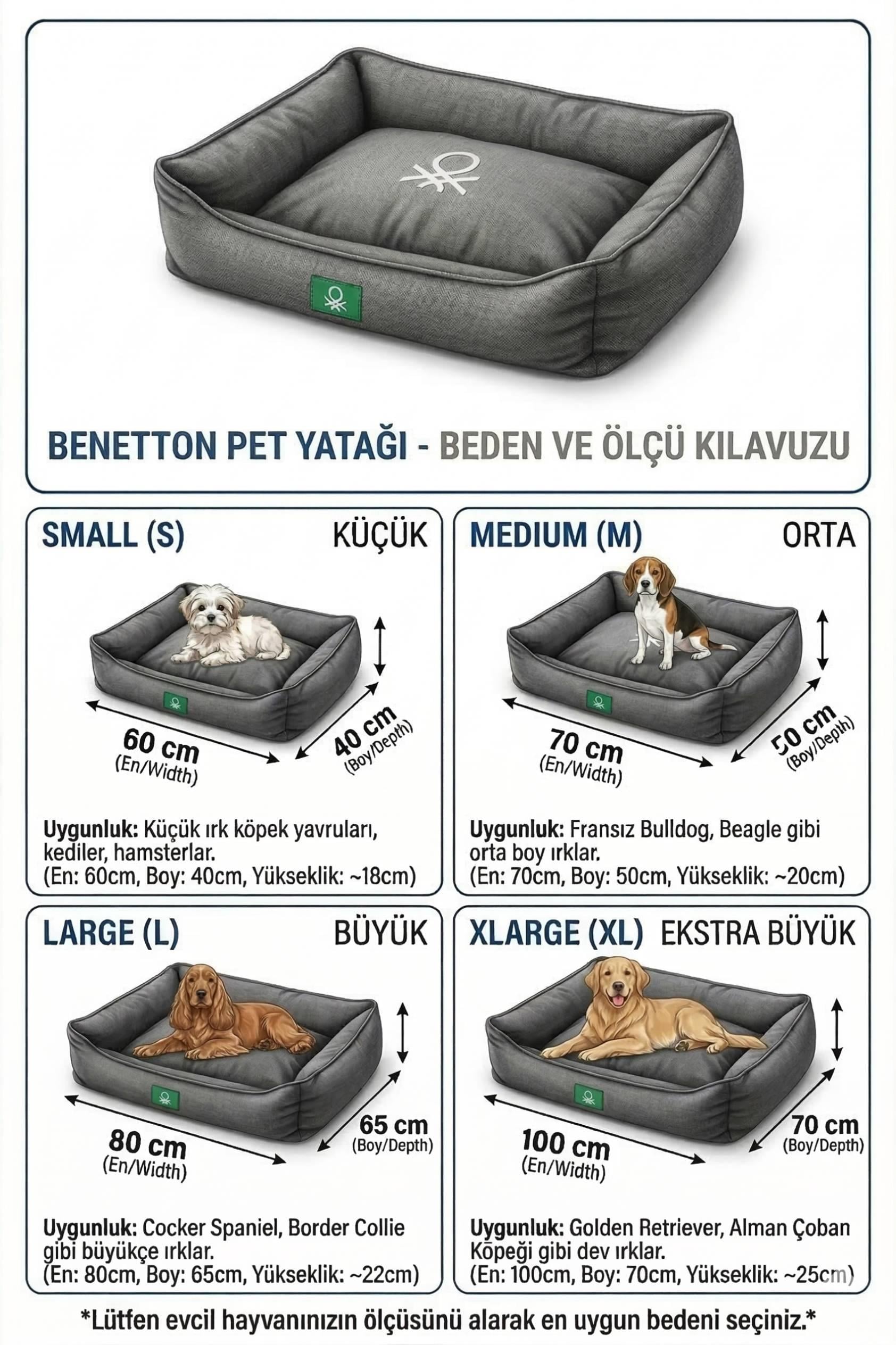 BNT-B2510-D Kedi & Köpek Yatağı  AÇIK GRİ 100 x70cm
