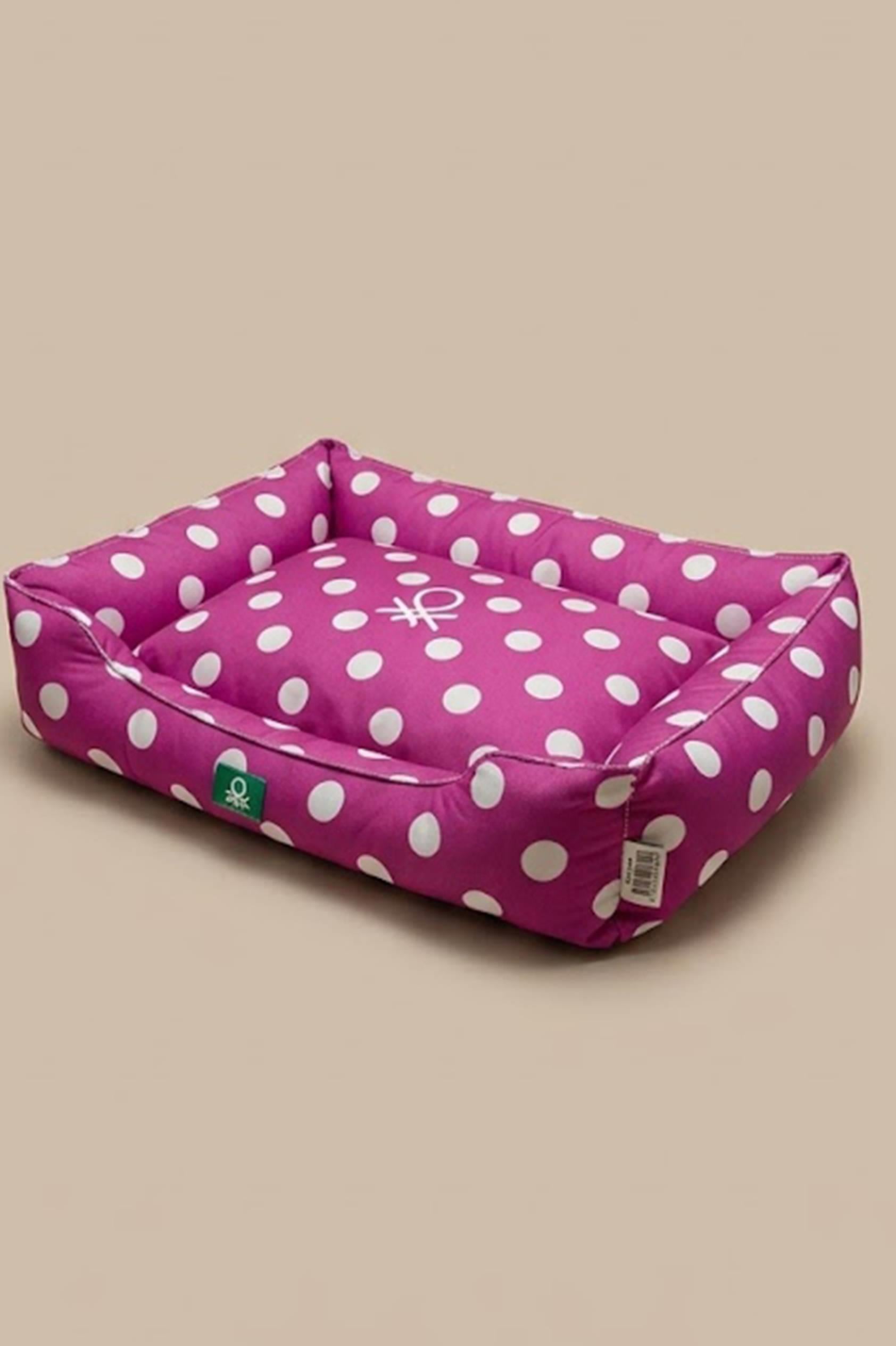 BNT-B2513-D Kedi & Köpek Yatağı  Puantiyeli MOR 100x70 cm