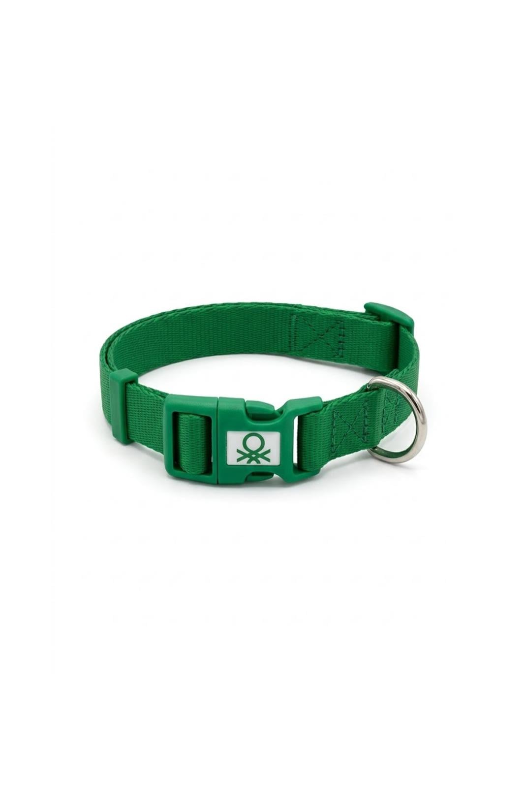 BNTMKT-0028-GR Kedi &Köpek Örme Tasma Yeşil 1,5x26-40 cm