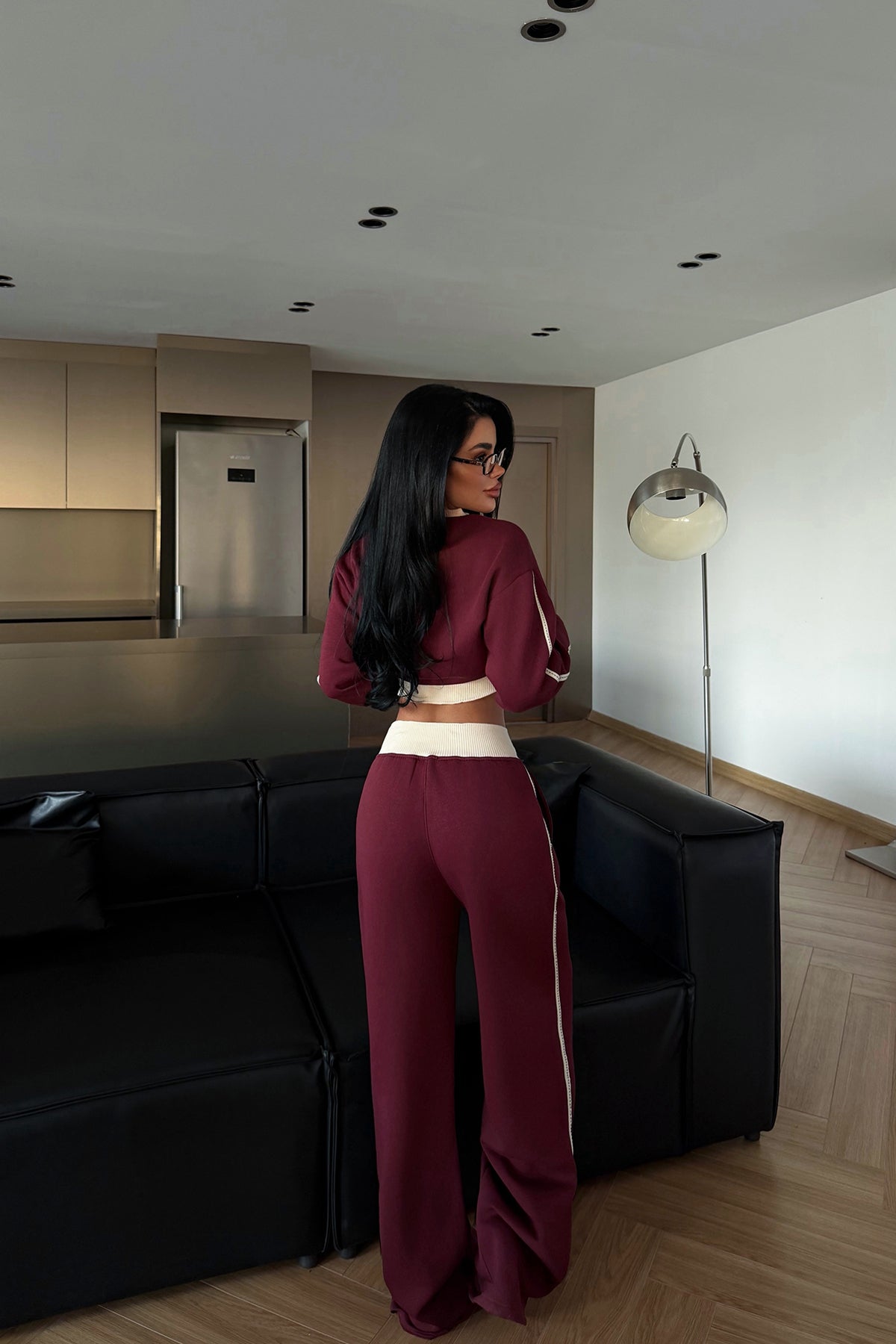 Bordo Quill Eşofman Takımı ATE-4080