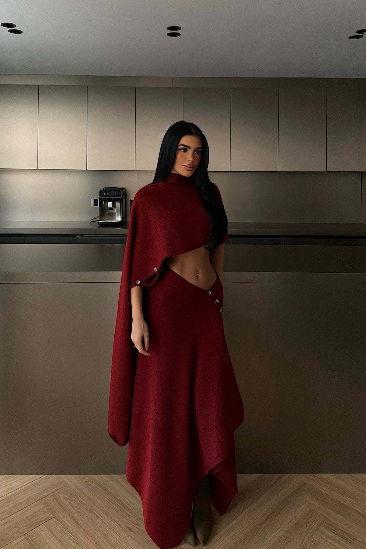 Bordo Suzette Triko Takım ATE-4394