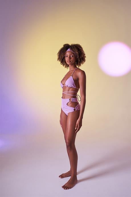 Delphi Yüksek Bel Bikini Altı Lila Lila M - L