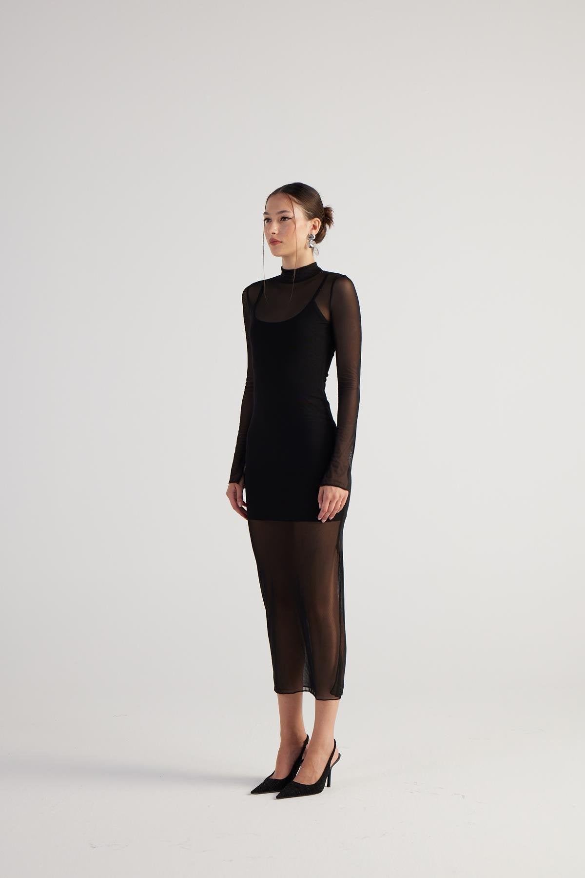 Kamille Elbise Siyah