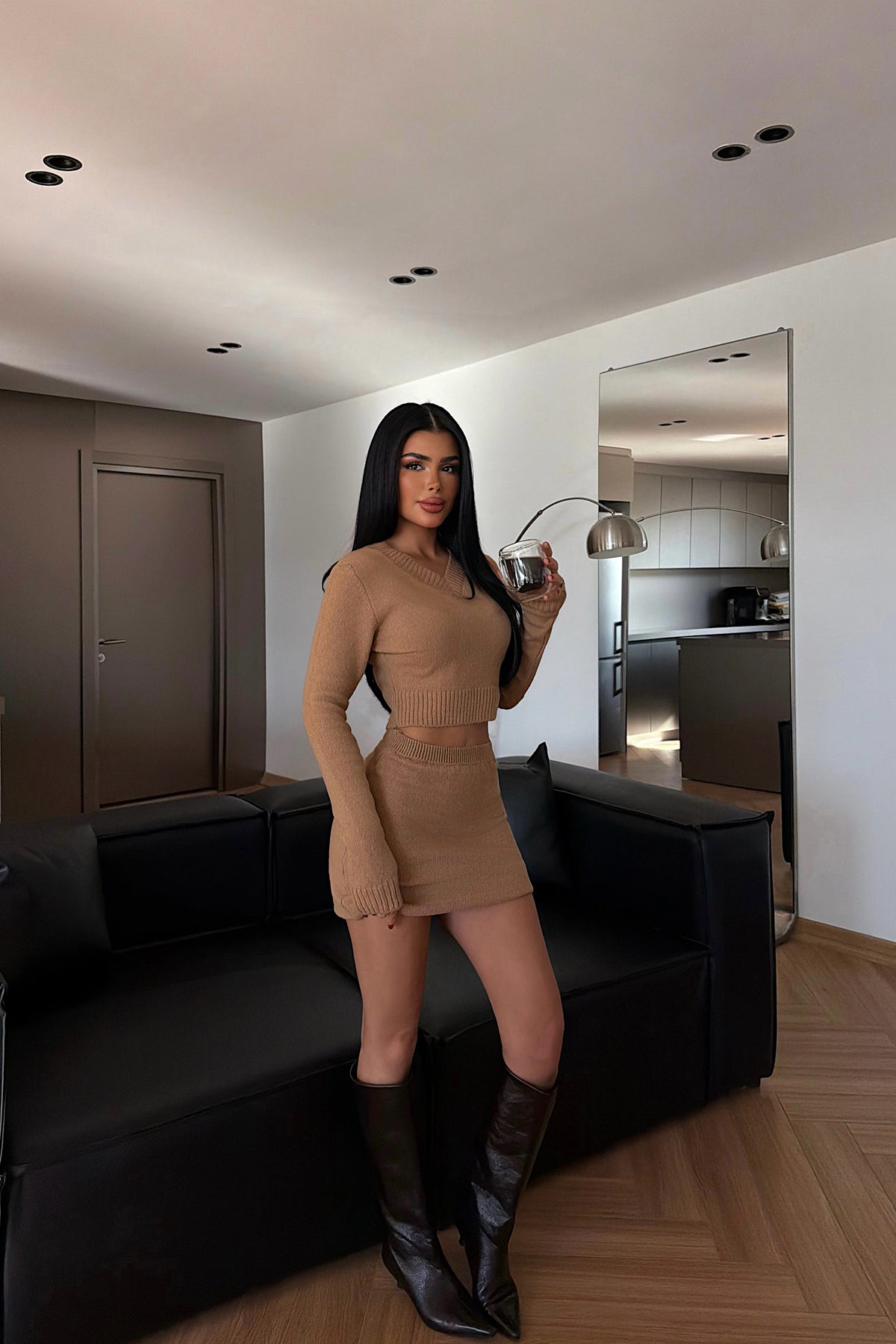 Camel İlue Triko Takım ATE-4371