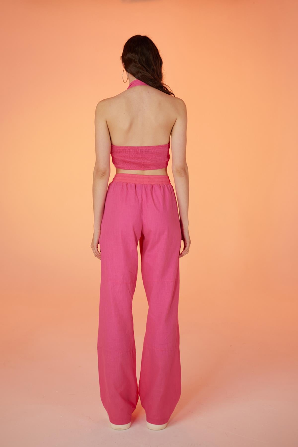 Rise Aksesuarlı Bluz Pembe