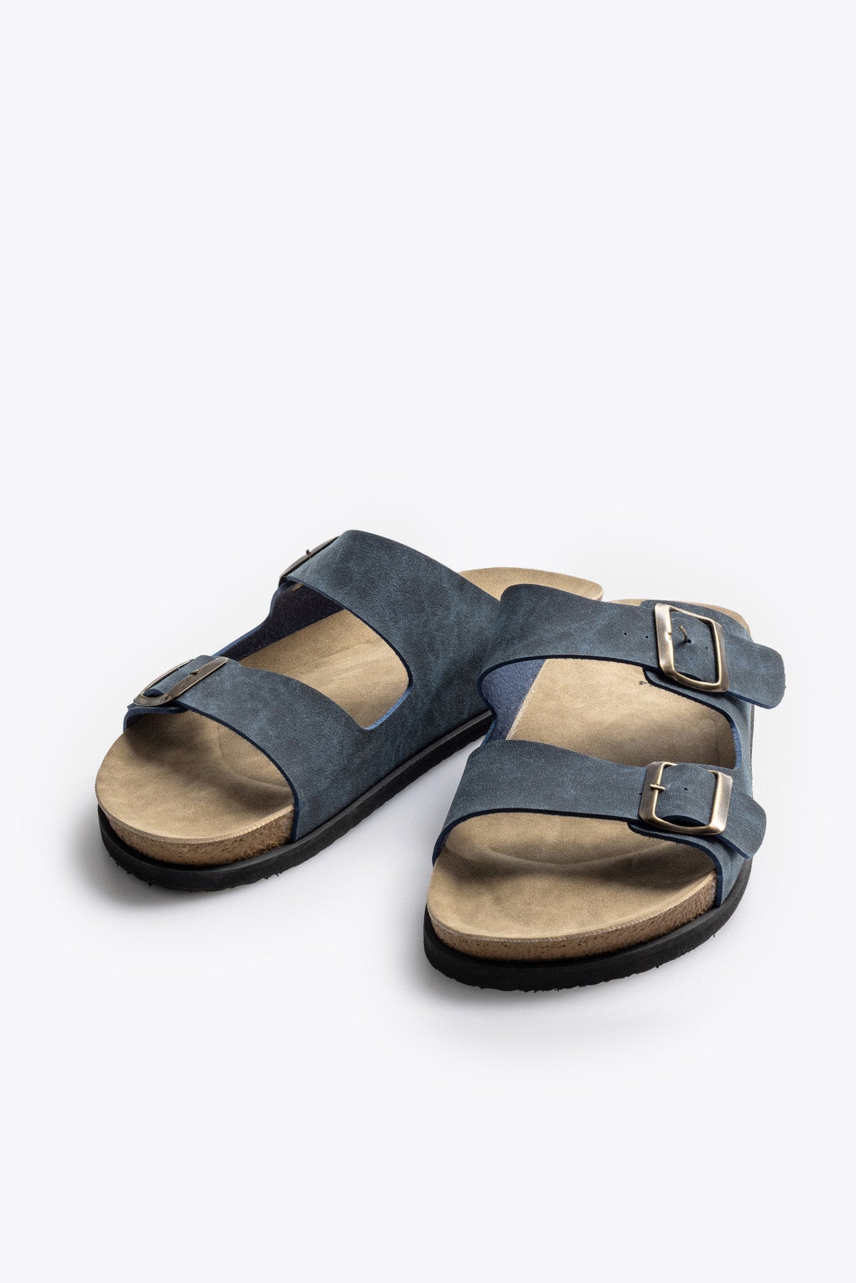 ÇİFT BANTLI İNDİGO SANDALET - İNDİGO 45