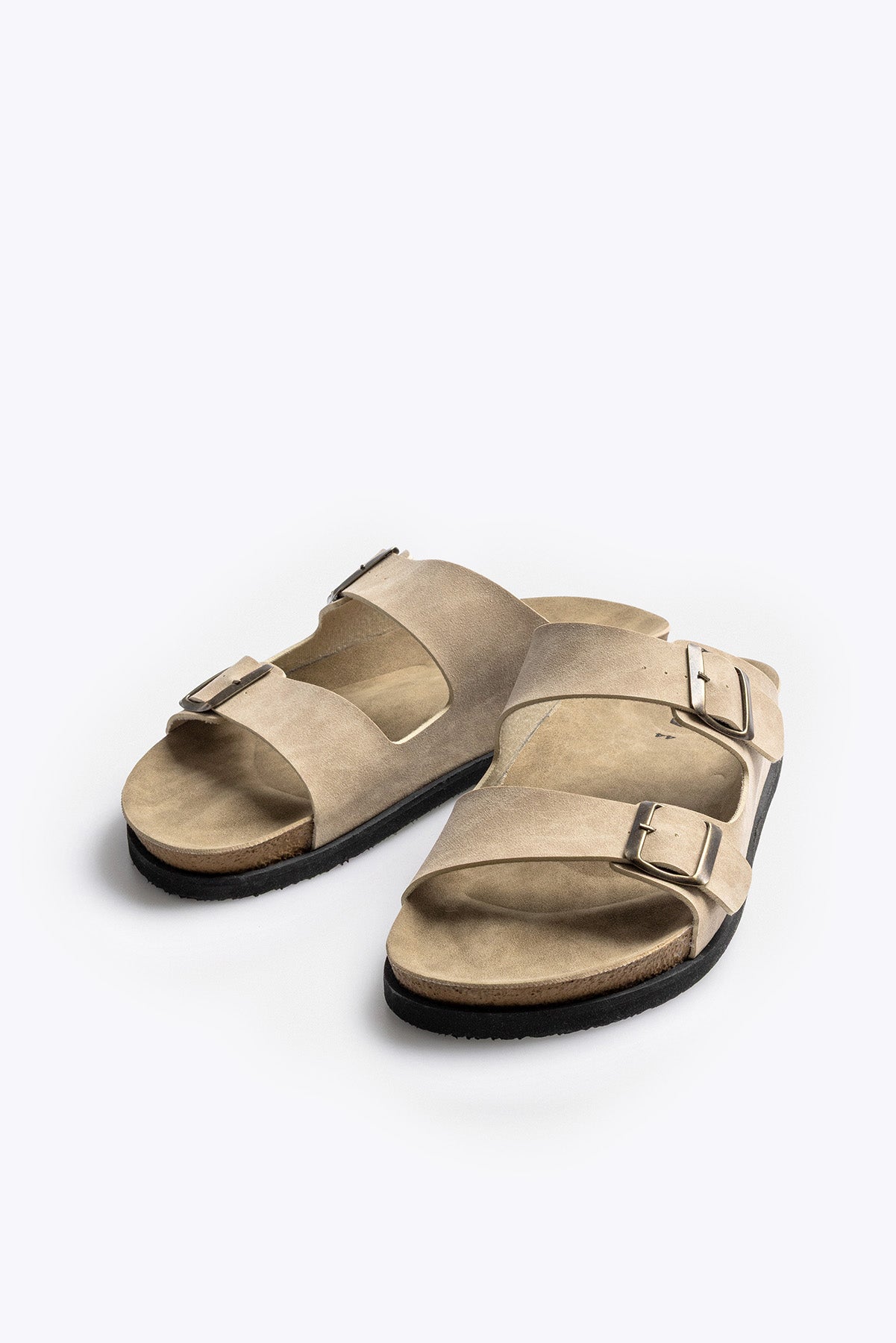 ÇİFT BANTLI KREM SANDALET - KREM 40