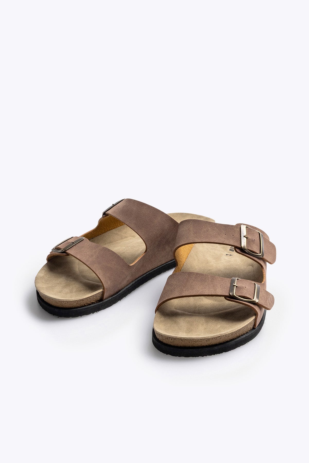 ÇİFT BANTLI TABA SANDALET - TABA 45