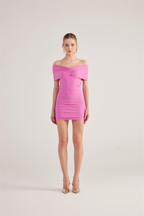 Muse Elbise Pembe Pembe L