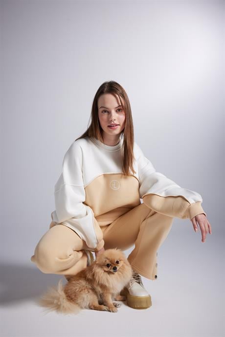Nola Sweatshirt Bej Bej L