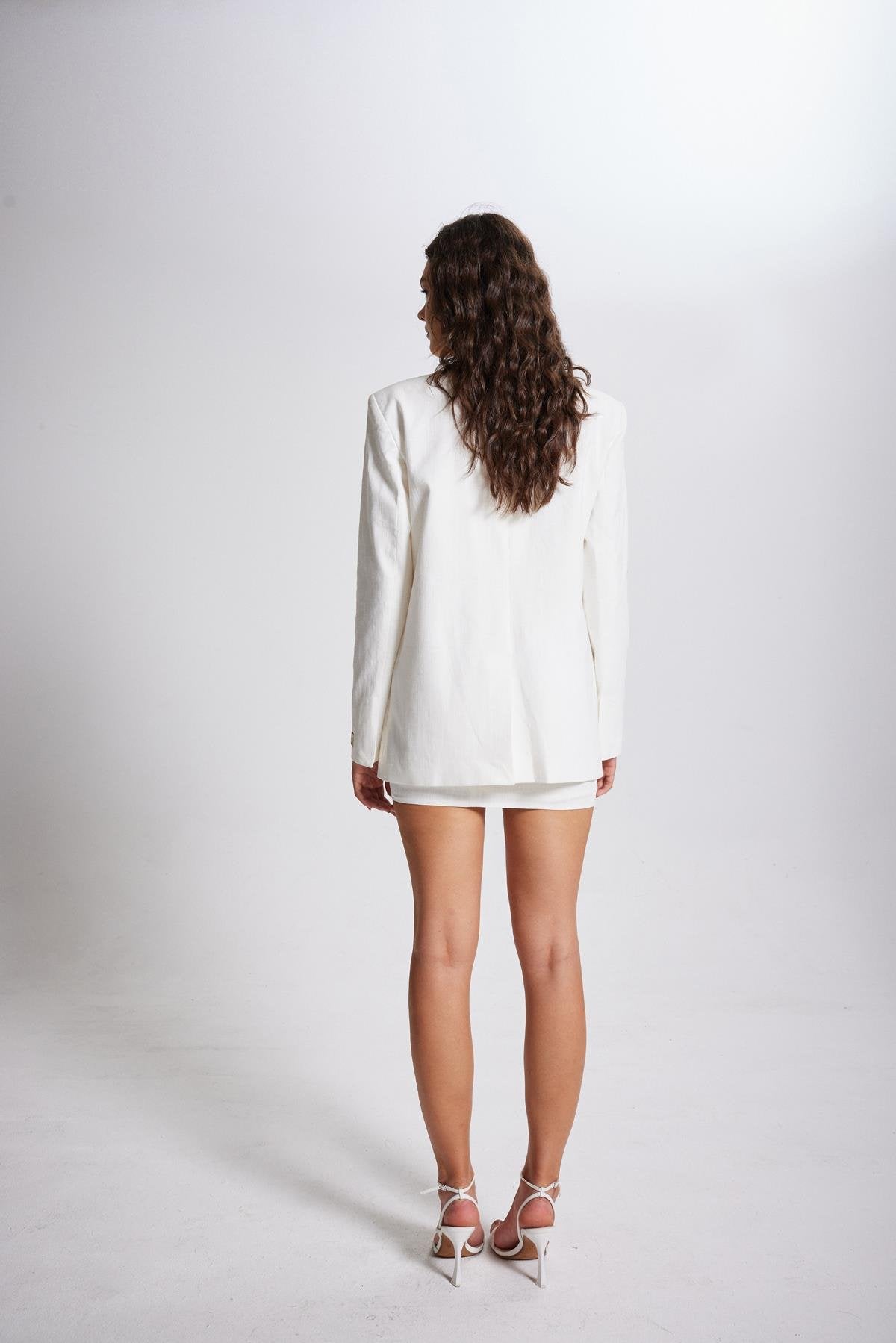 Cottony Blazer Ceket Beyaz