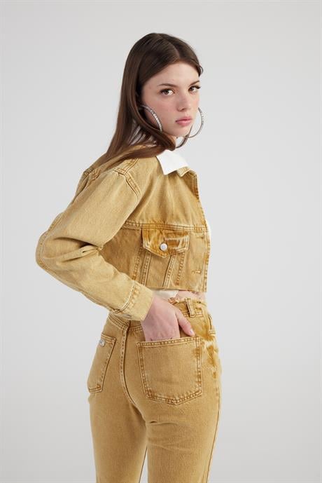 Rusted Jean Ceket Camel