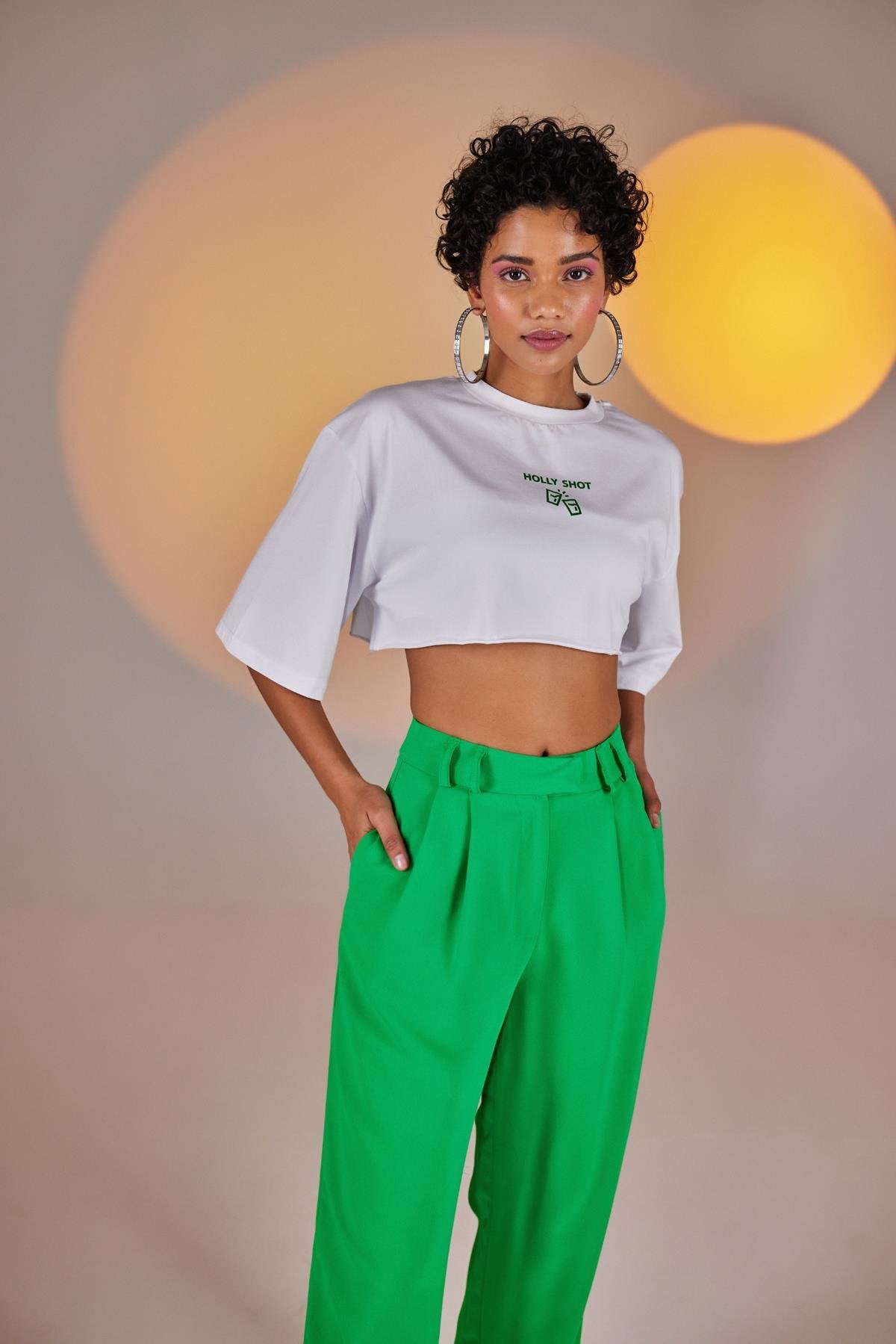 Palasia Pantolon Açık Yeşil