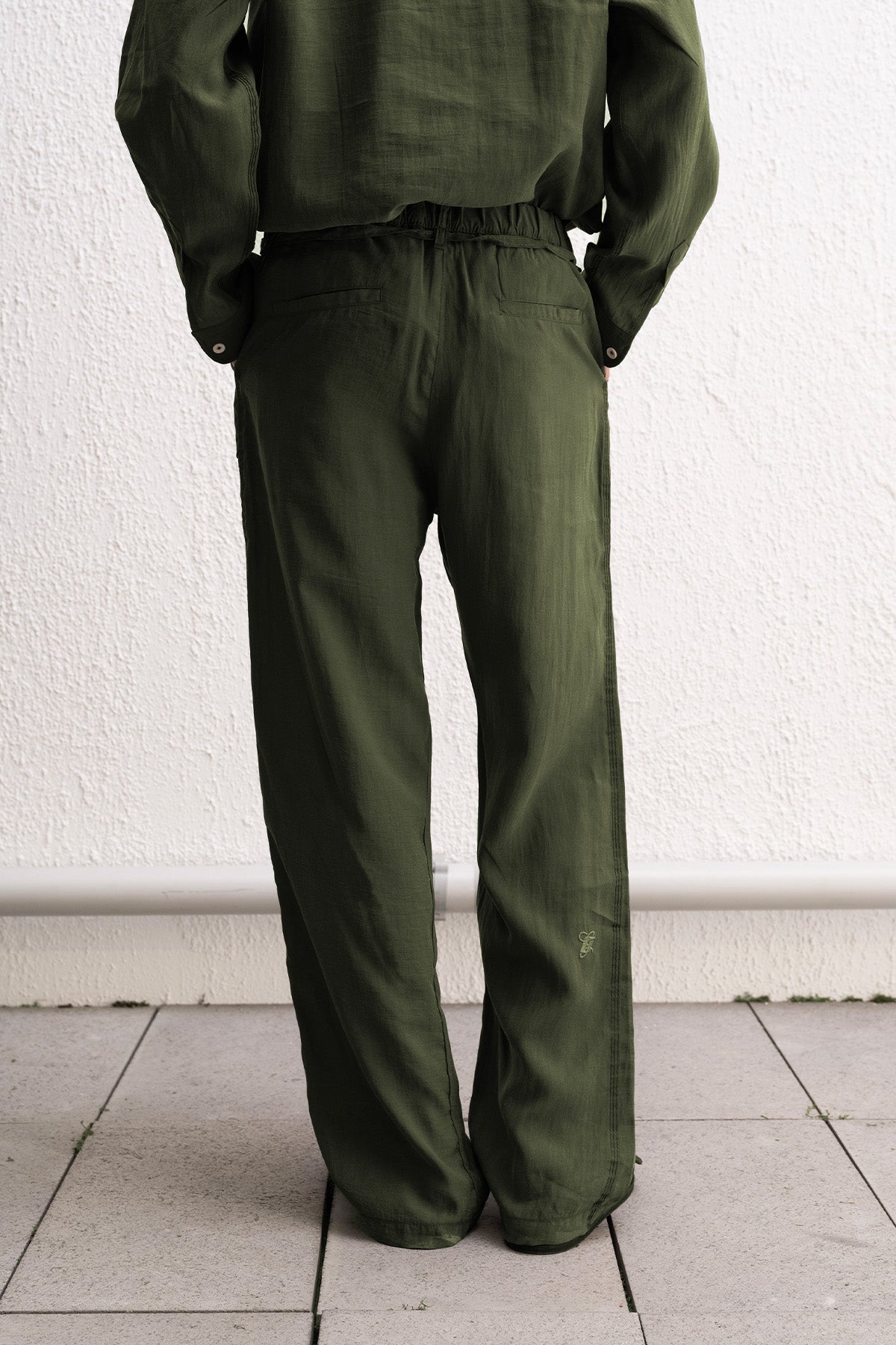 DÖKÜMLÜ JOGGER HAKİ PANTOLON - HAKİ S