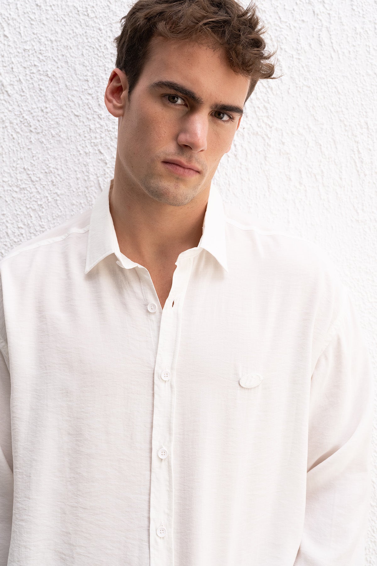 OVERSIZE MODAL BEYAZ GÖMLEK - BEYAZ L