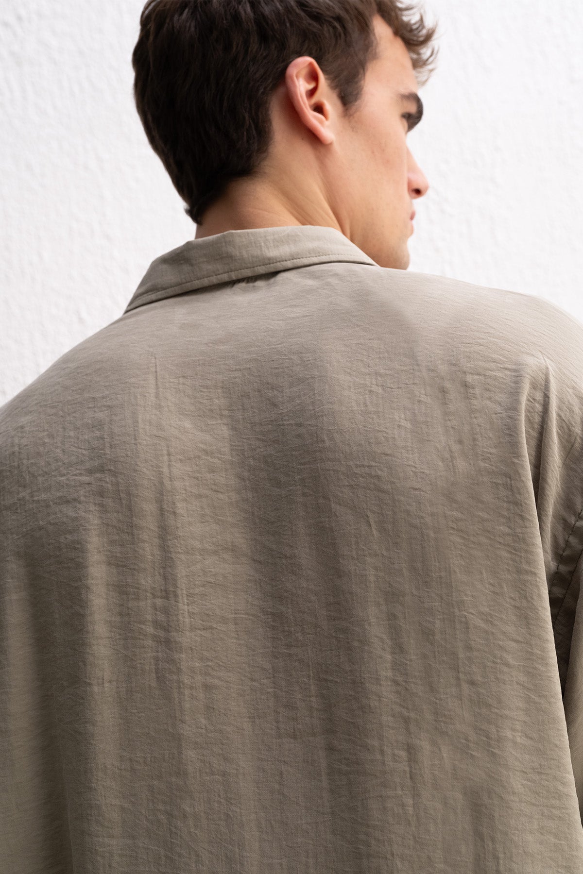 OVERSIZE MODAL HAKİ GÖMLEK