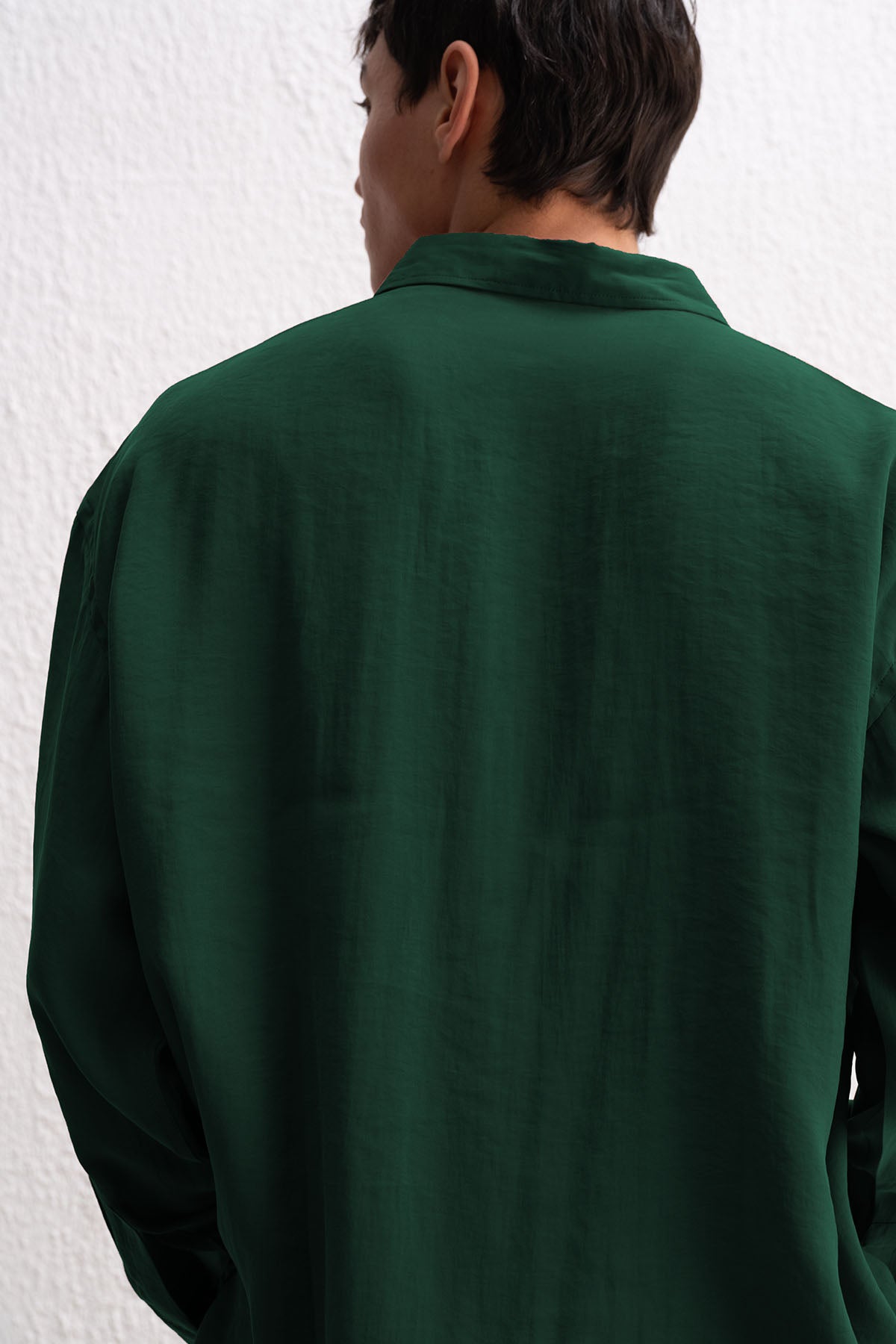 OVERSIZE MODAL YEŞİL GÖMLEK - YEŞİL S