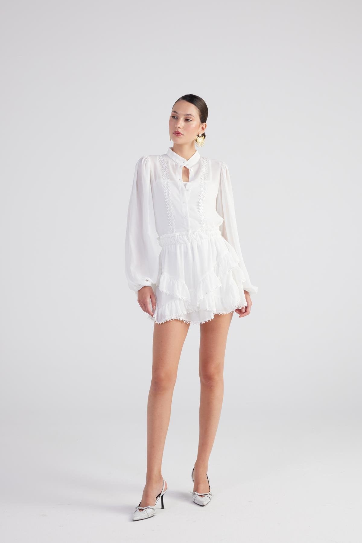 Pixie Etek Beyaz Beyaz L