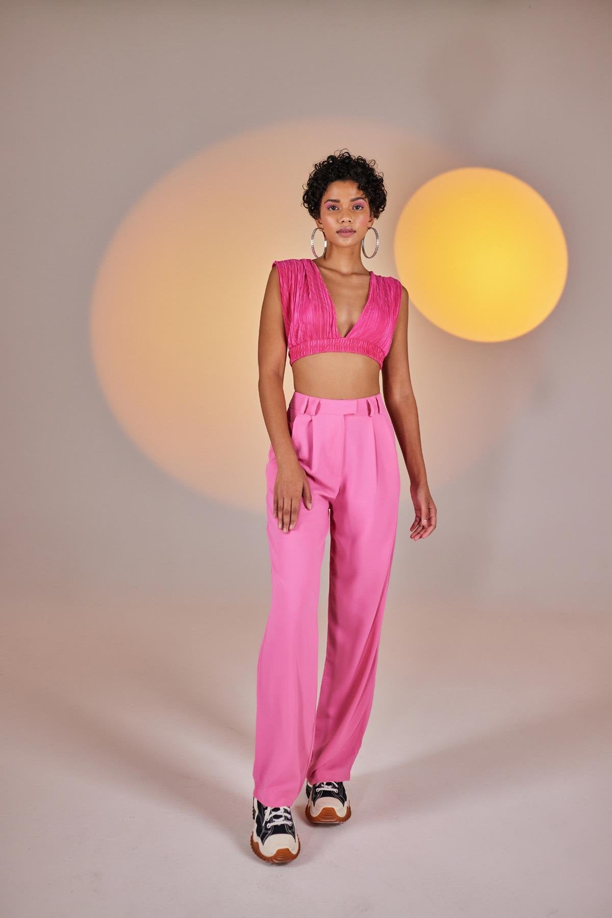 Palasia Pantolon Pembe