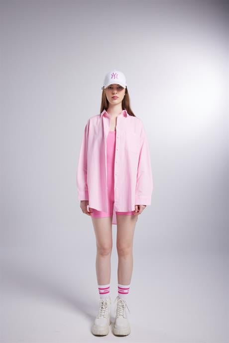 Lovesize Gömlek Pembe Pembe L
