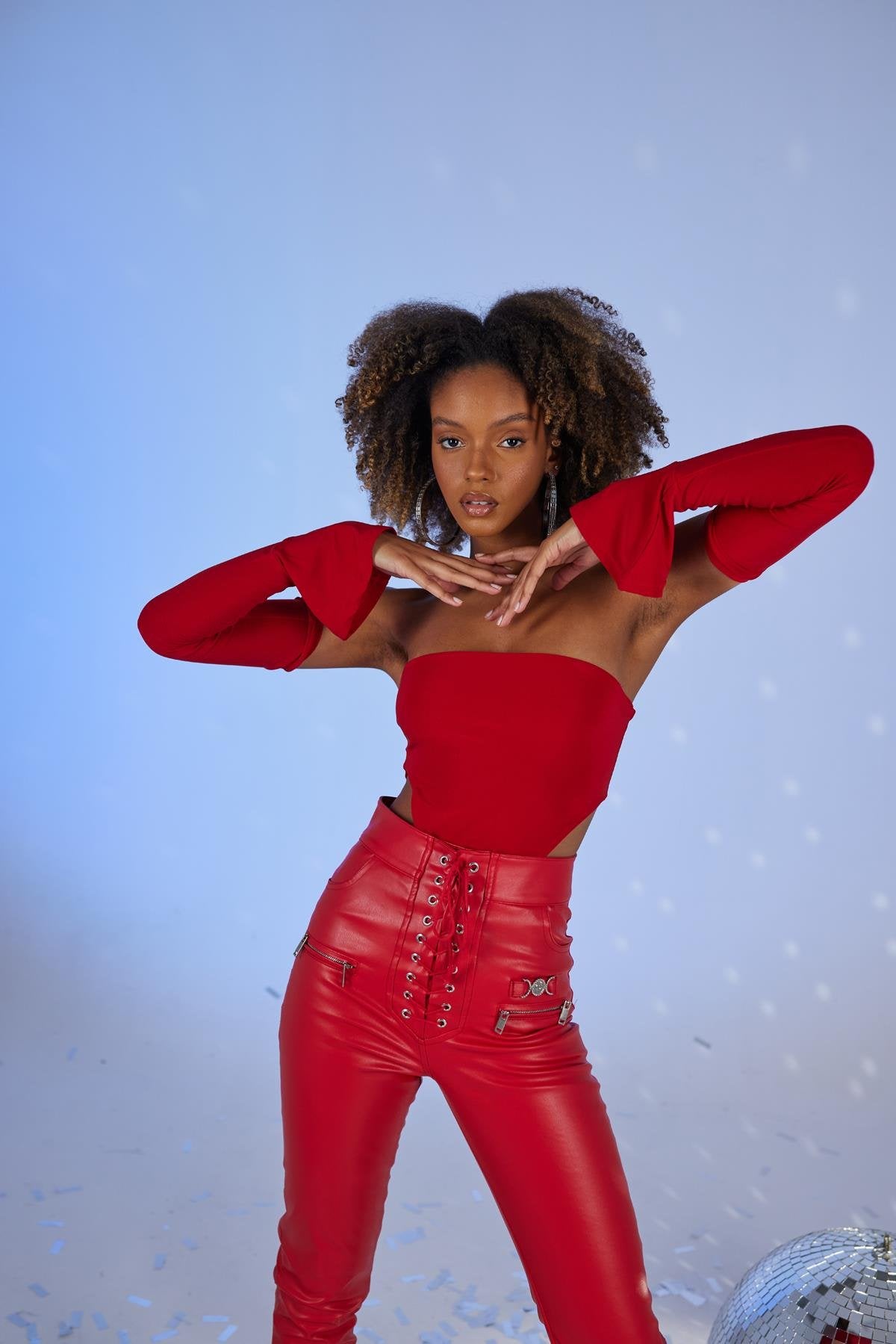 Rebeca Bodysuit Kırmızı