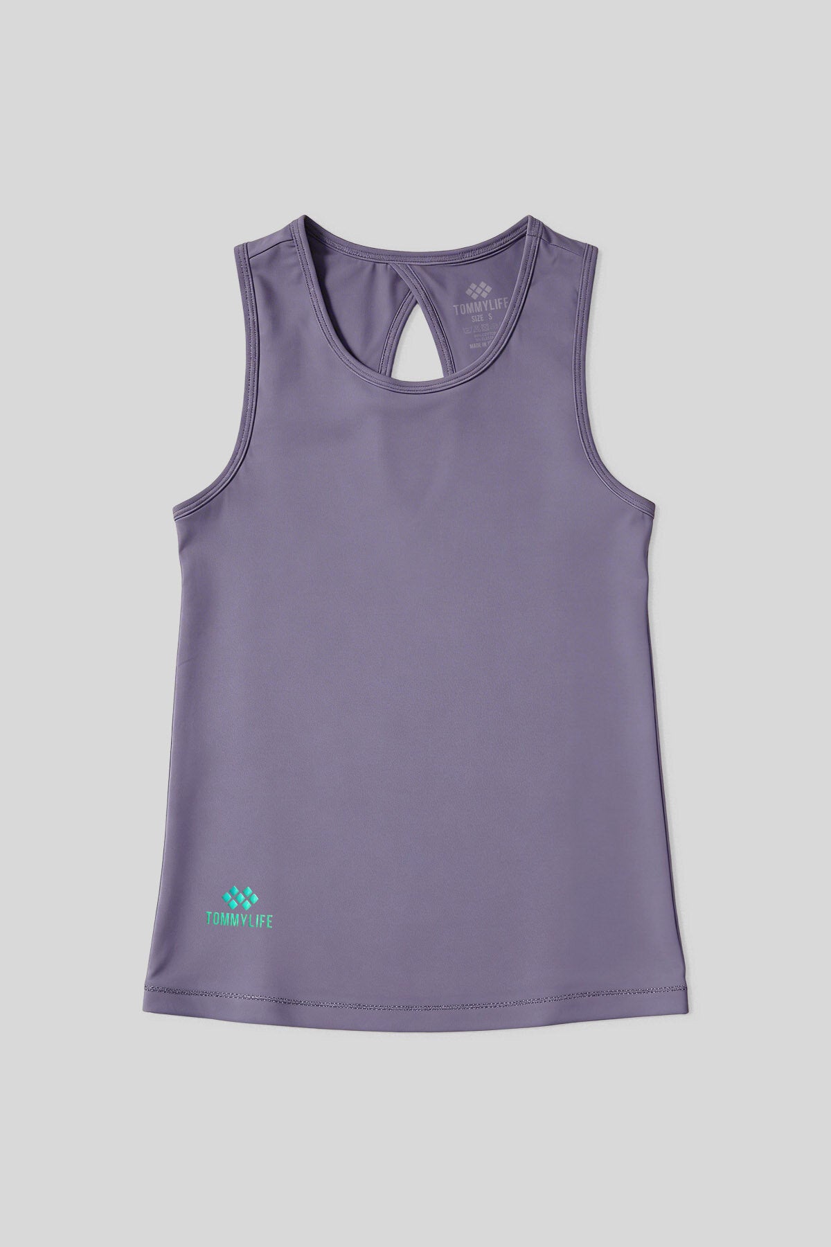 Eflatun Standart Fit Çapraz Sırt Detaylı Kadın Spor Atlet - 97296