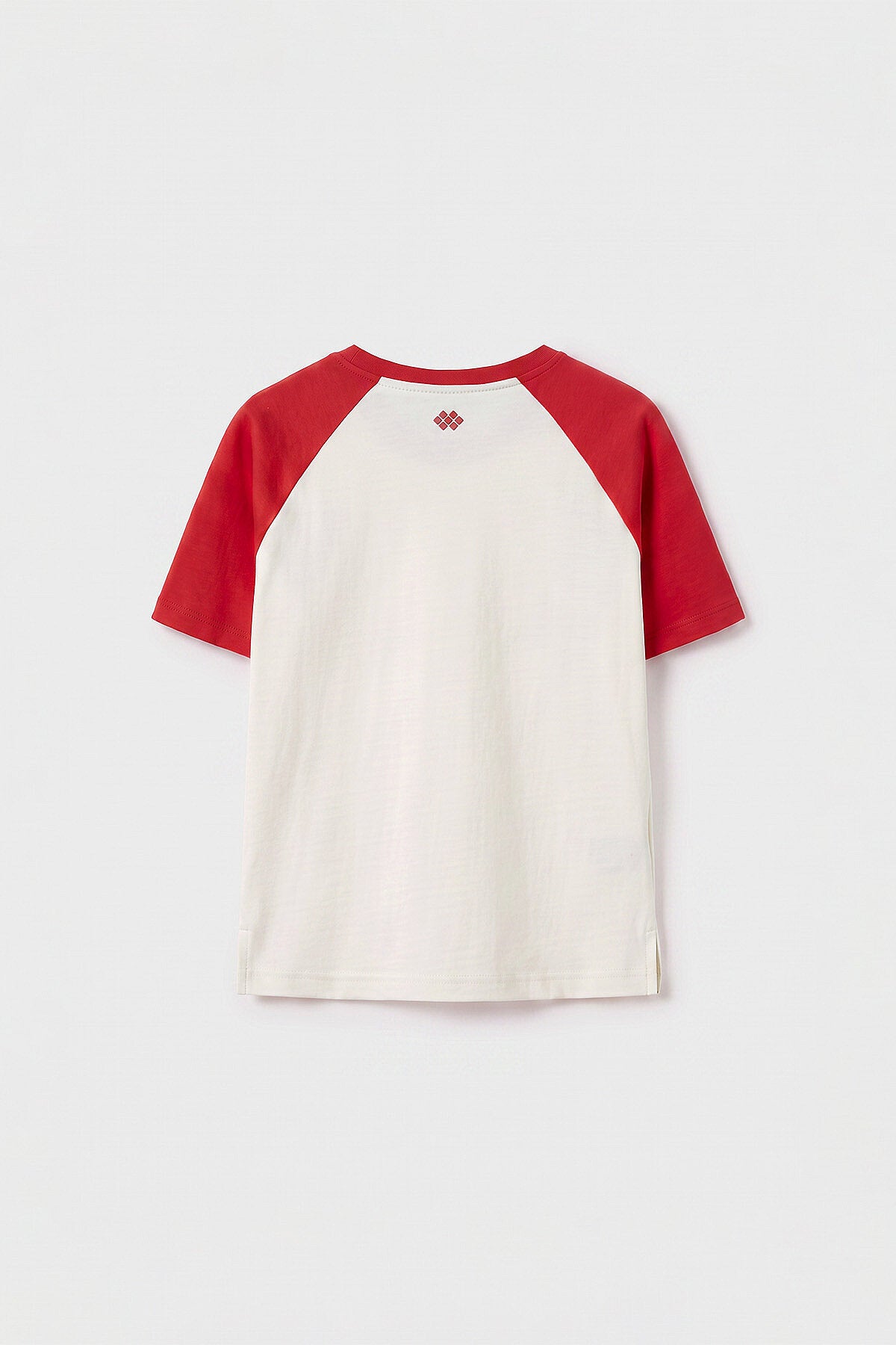 Ekru-Fiesta Standart Fit Reglan Kollu Kız Çocuk T-Shirt - 75180