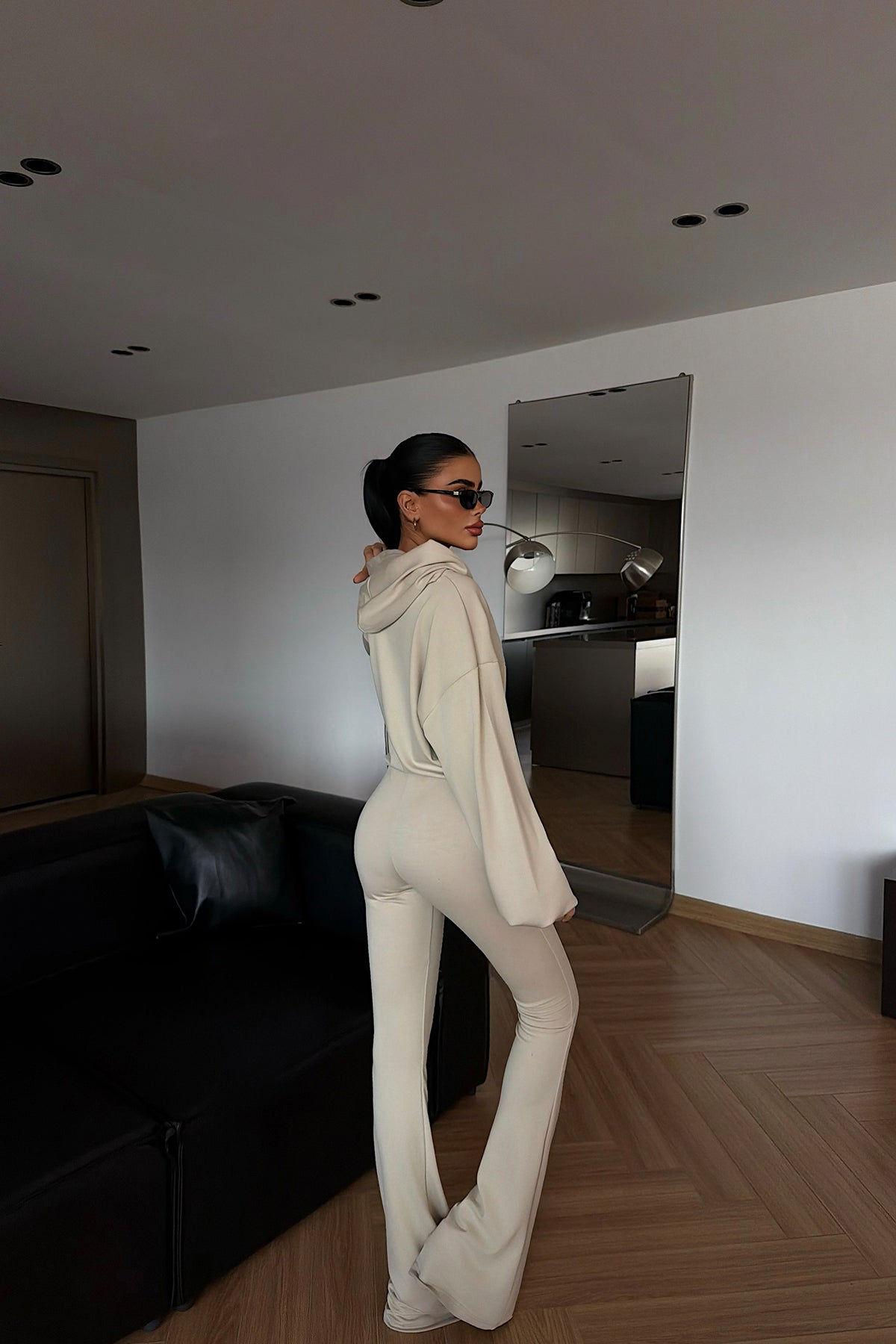 Ekru Kerrie Eşofman Takım ATE-4139