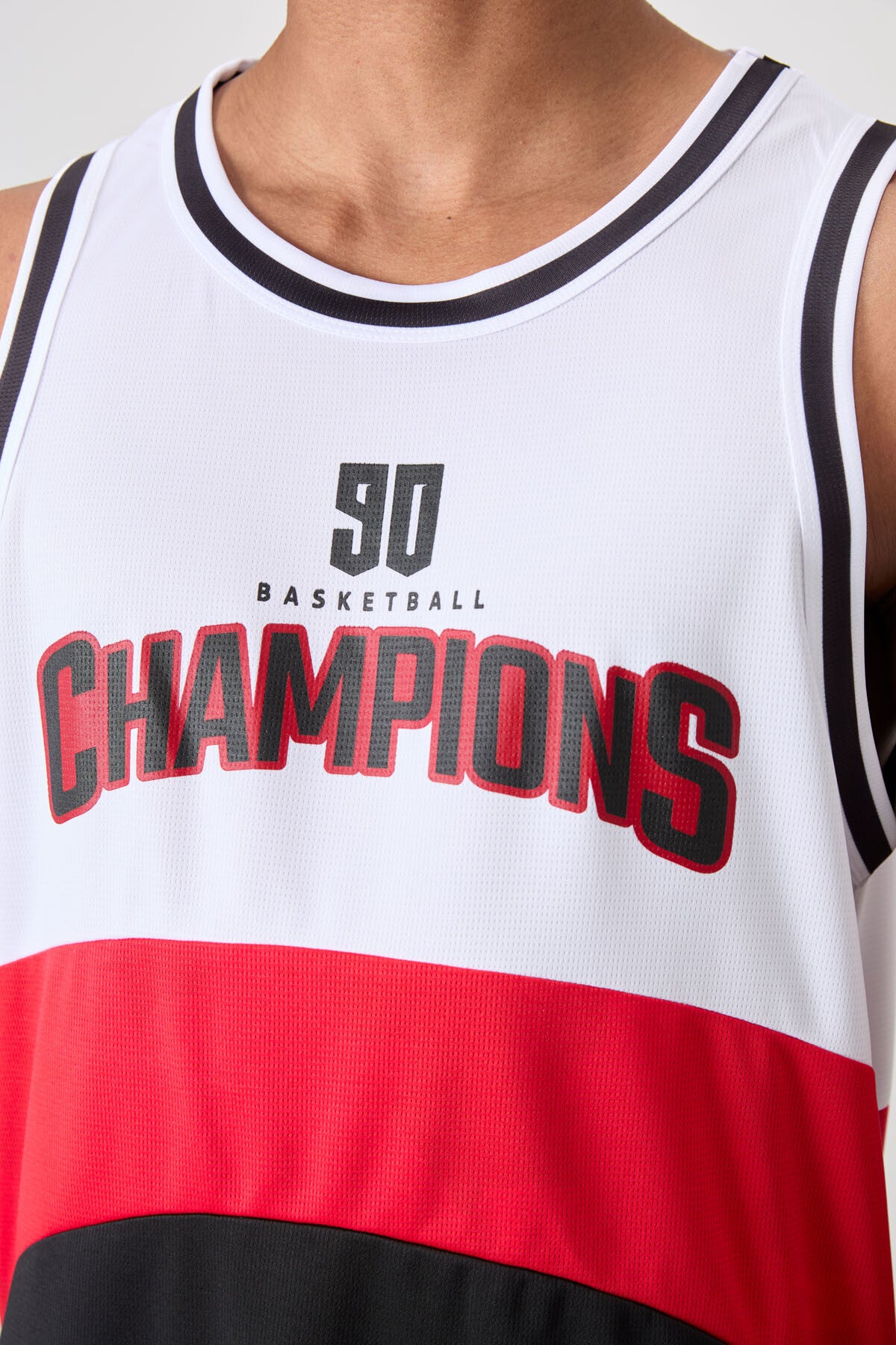 Siyah Nefes Alan Dokulu İnce Esnek Standart Fit Erkek Basketbol Atlet - 88395