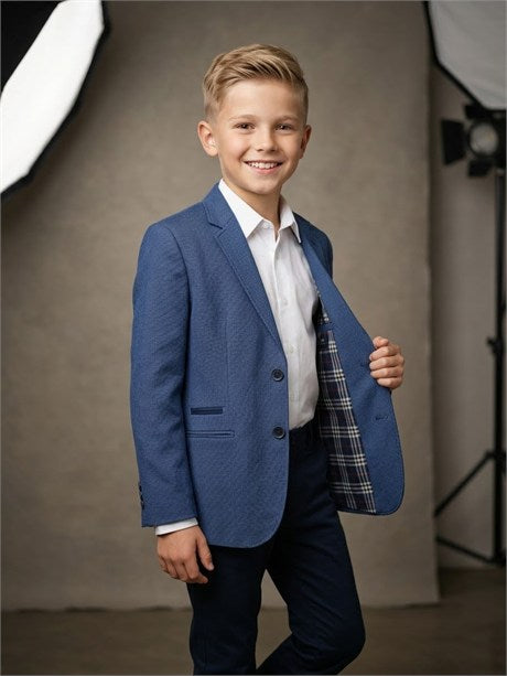 Erkek Çocuk Flato Ceplı Klasik Blazer Ceket