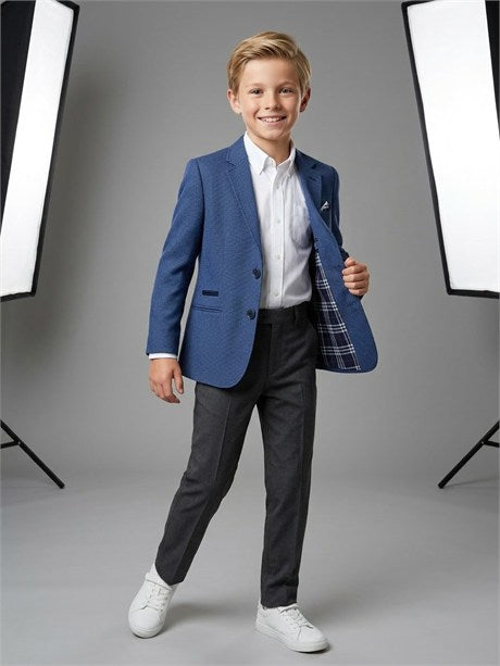 Erkek Çocuk Flato Ceplı Klasik Blazer Ceket