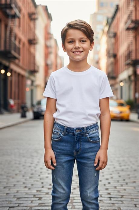 Erkek Çocuk Kot Pantolon Mavi 10 Yaş