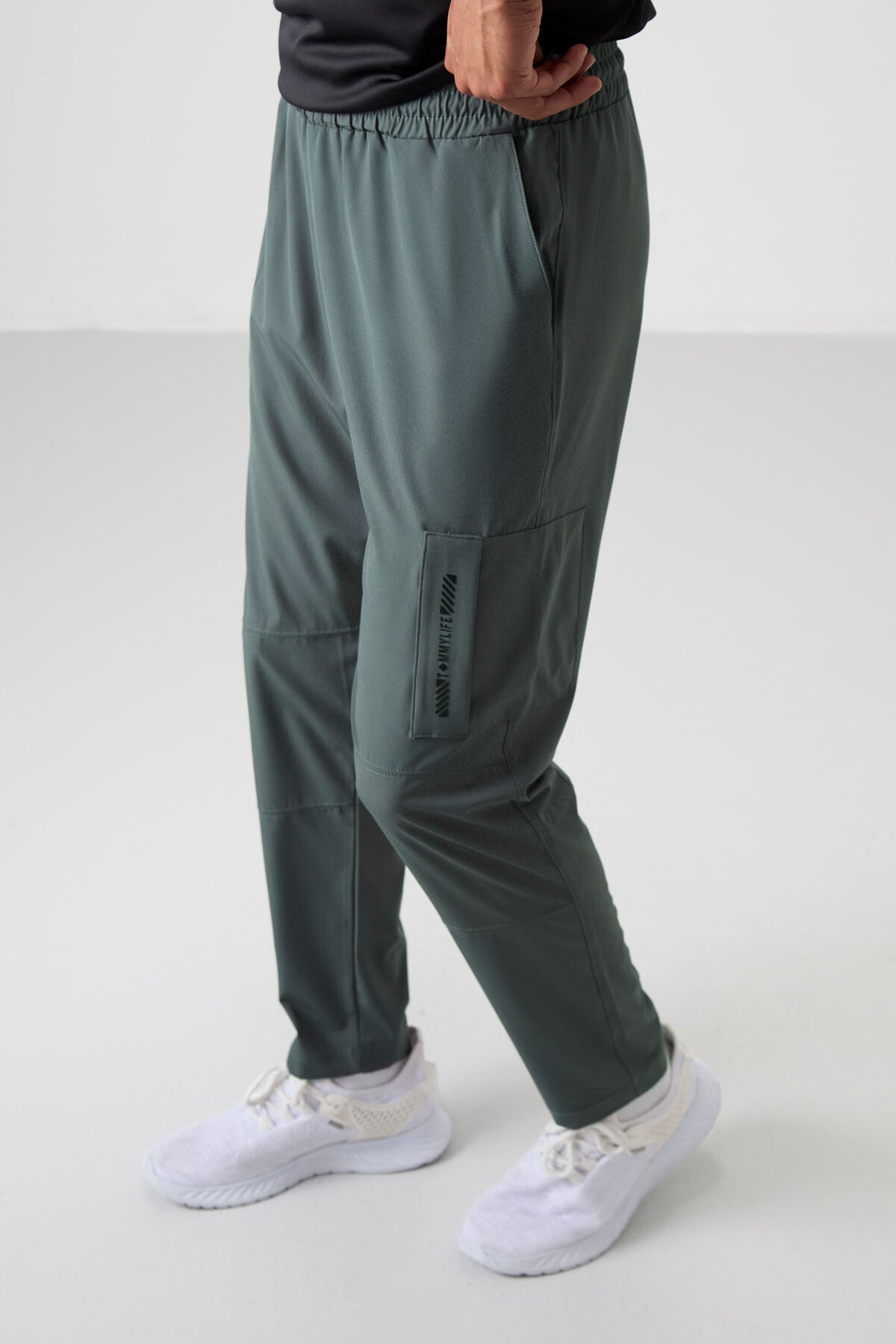 Haki İnce Yumuşak Comfort Fit Erkek Eşofman Alt - 82120