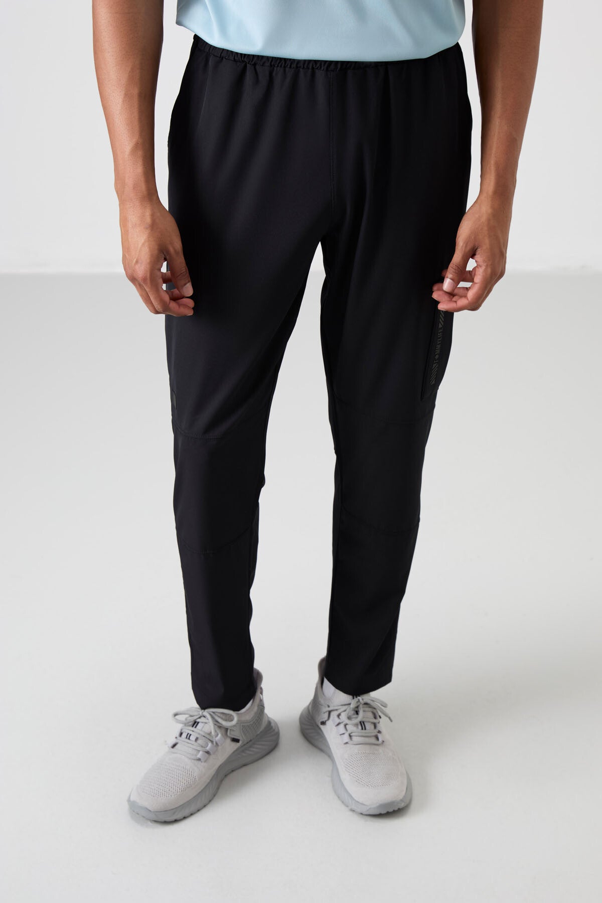 Siyah İnce Yumuşak Comfort Fit Erkek Eşofman Alt - 82120