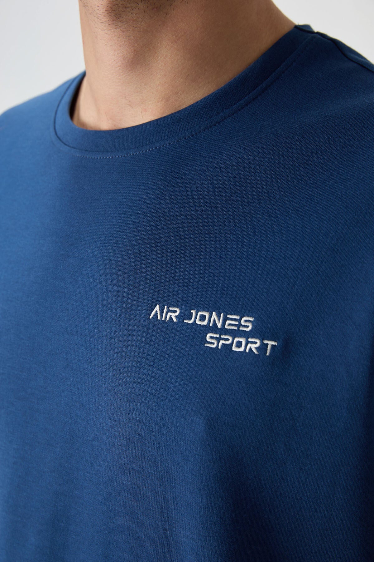 Parlament Pamuklu Kalın Yumuşak Dokulu Oversize Fit Nakışlı Erkek Eşofman Takım - 85252